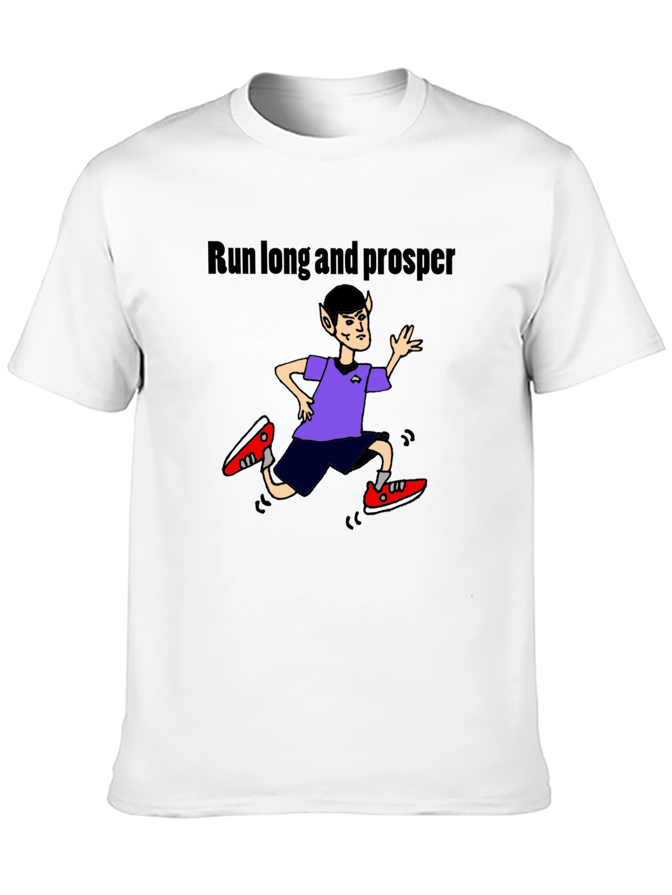 Run Long and Prosper Black T-Shirt
