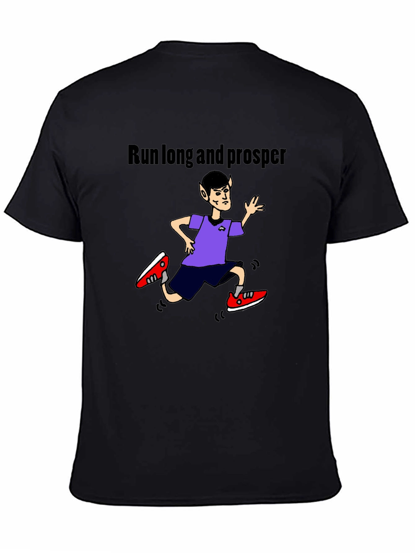 Run Long and Prosper Black T-Shirt