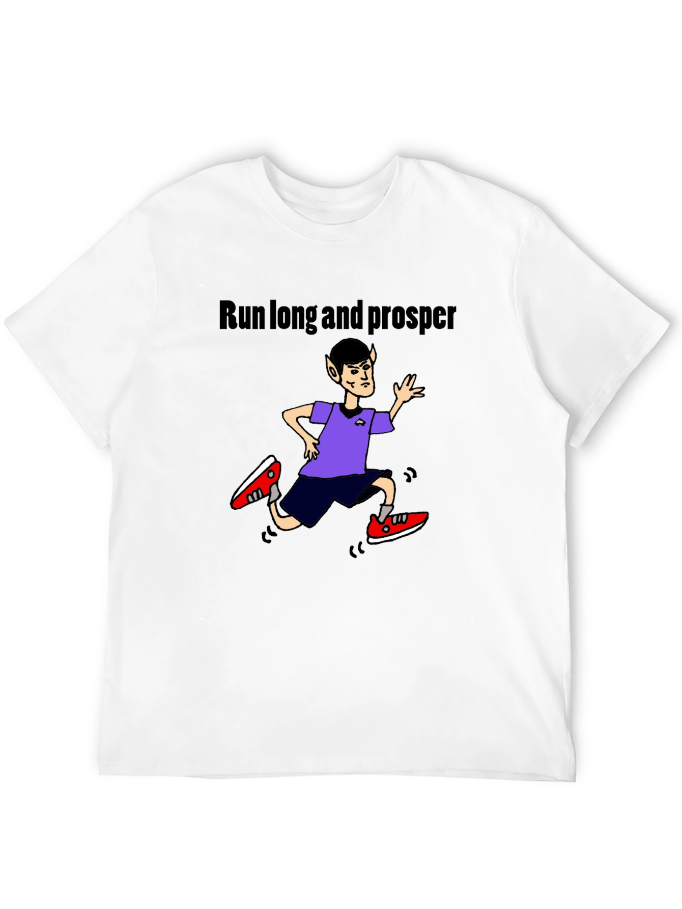 Run Long and Prosper Black T-Shirt