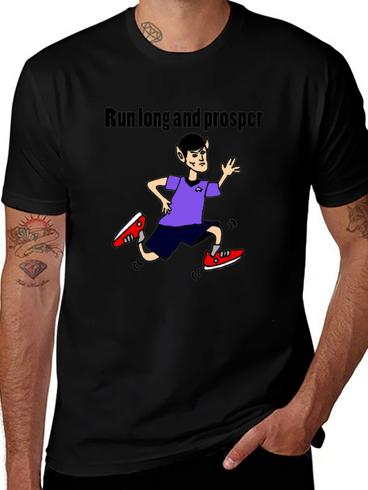 Run Long and Prosper Black T-Shirt