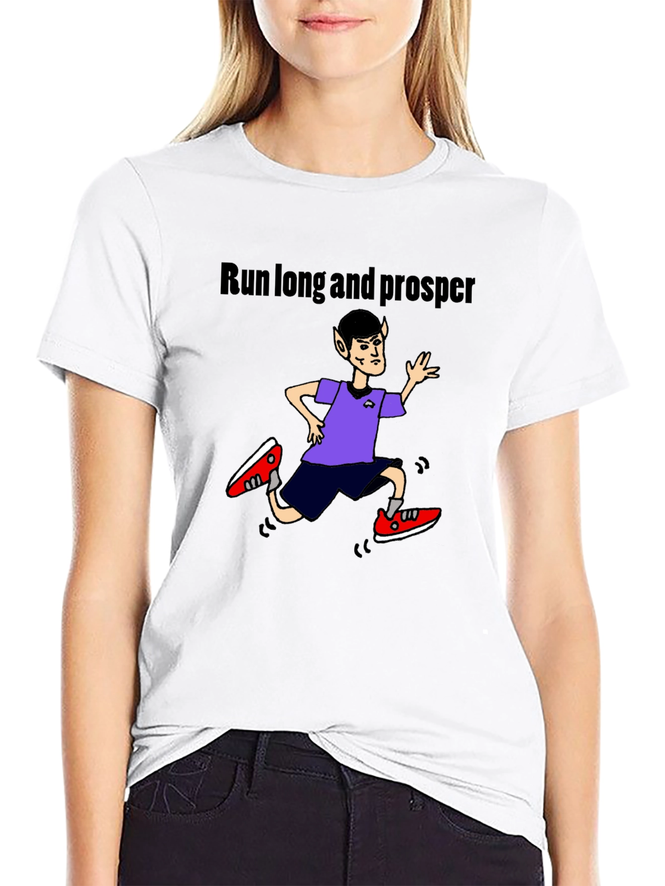Run Long and Prosper Black T-Shirt