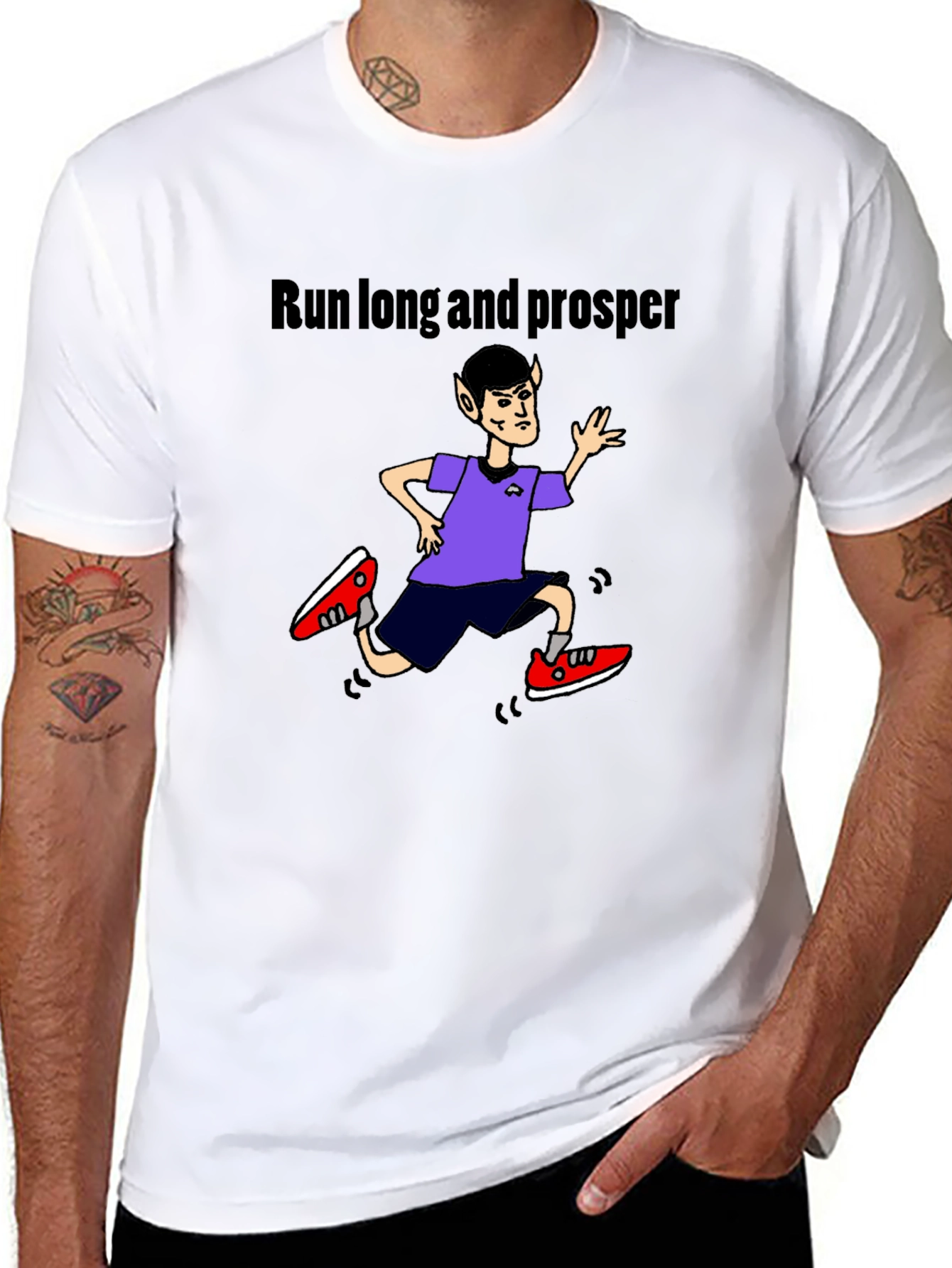 Run Long and Prosper Black T-Shirt