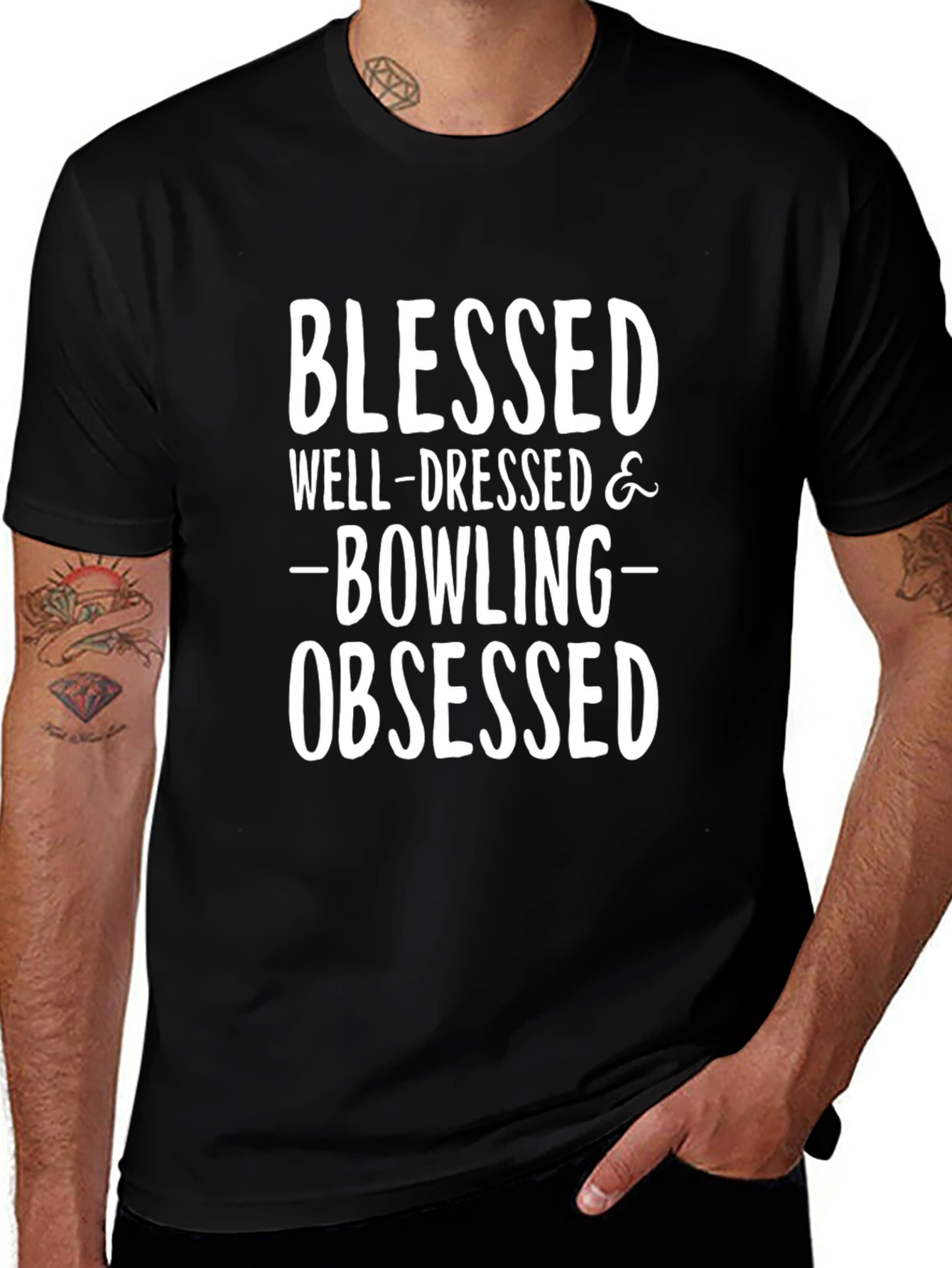 Blessed Bowling Obsessed Graphic Tee