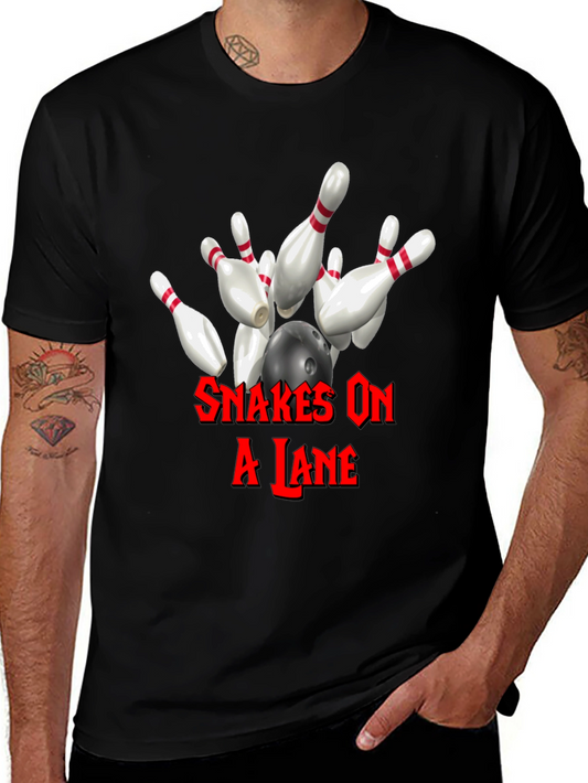 Snakes On A Lane Bowling T-Shirt