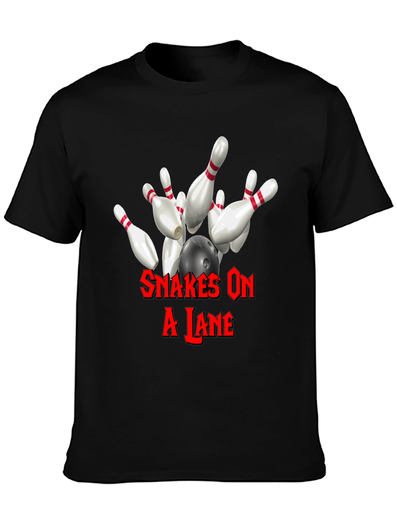 Snakes On A Lane Bowling T-Shirt