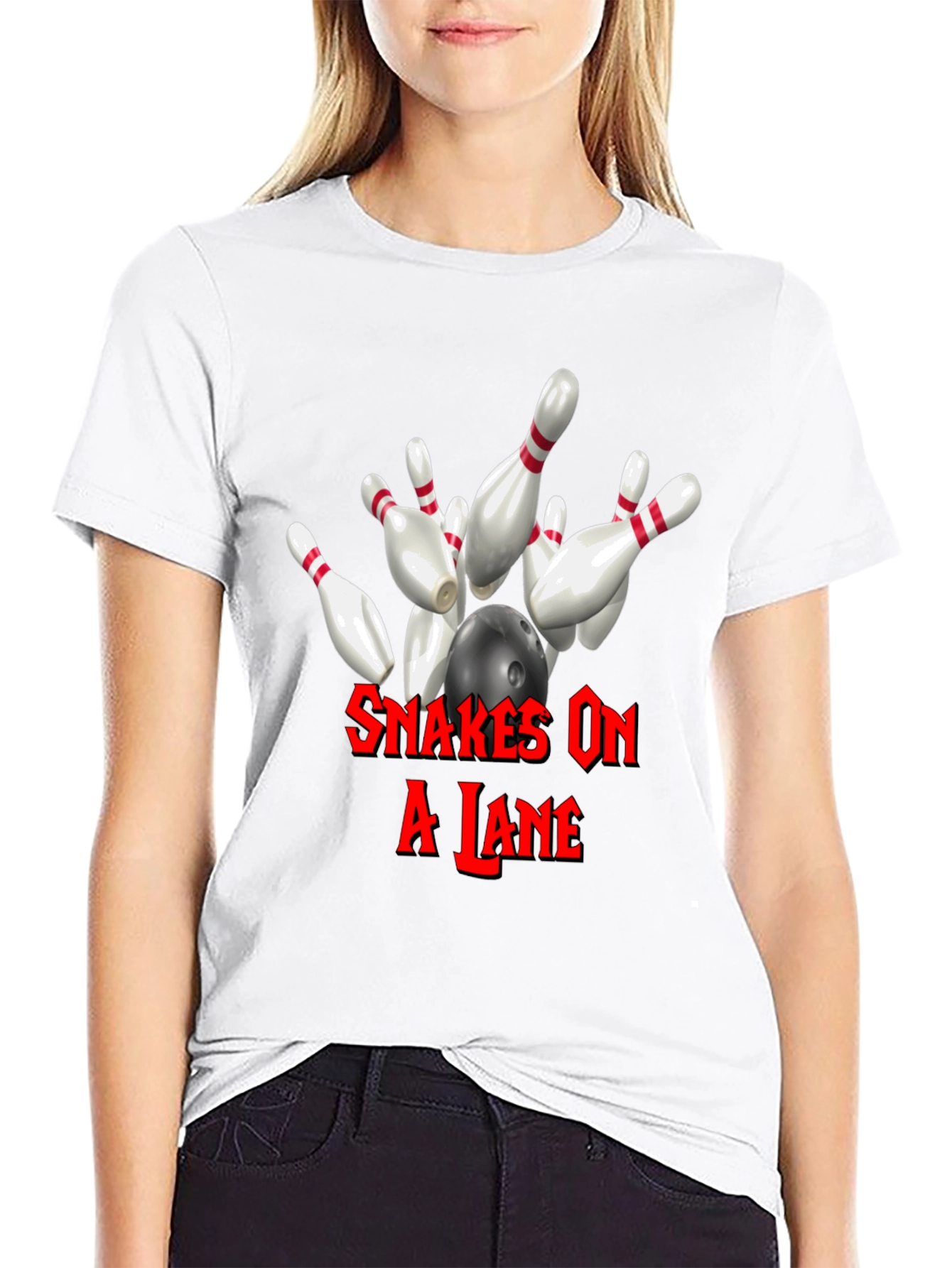 Snakes On A Lane Bowling T-Shirt