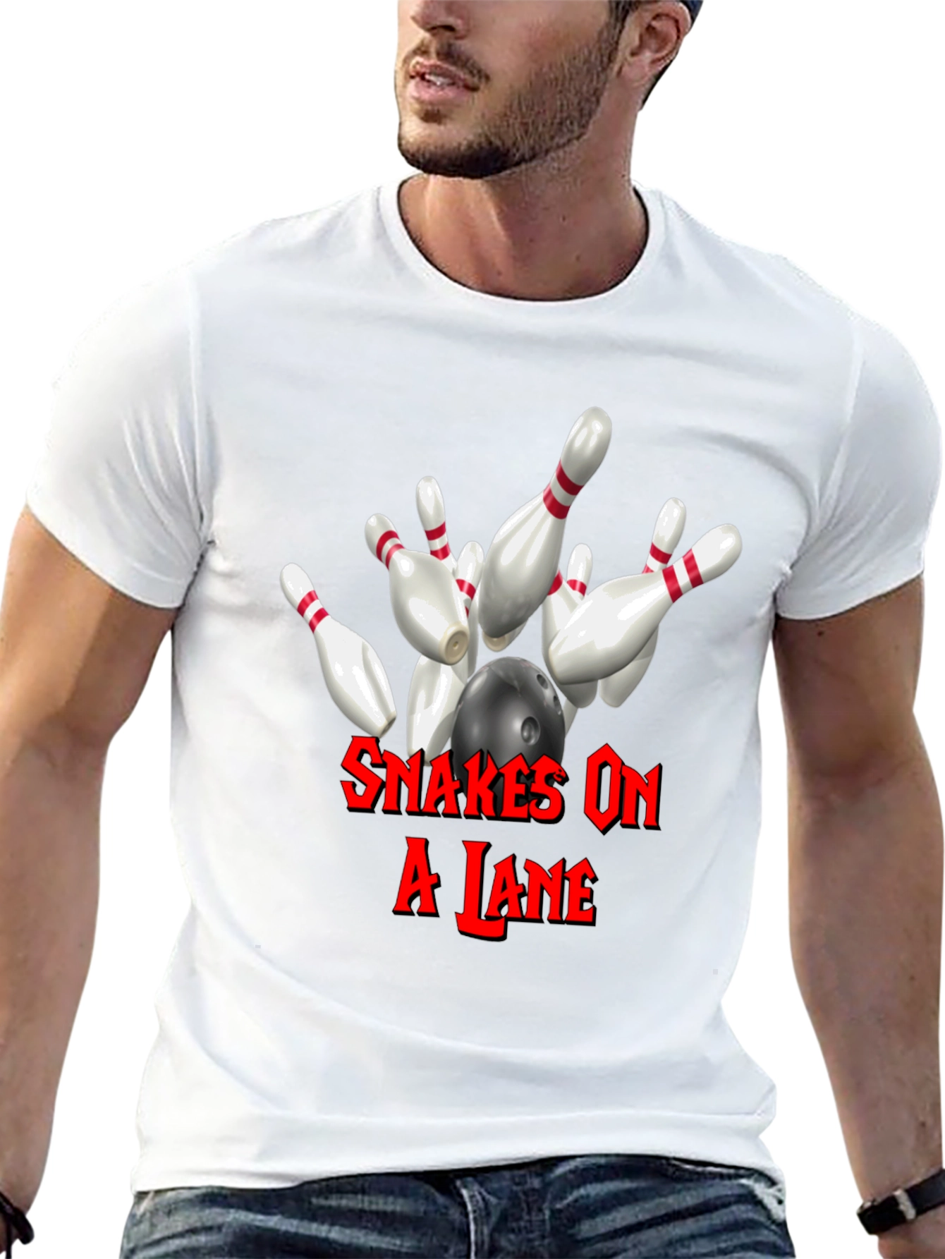 Snakes On A Lane Bowling T-Shirt