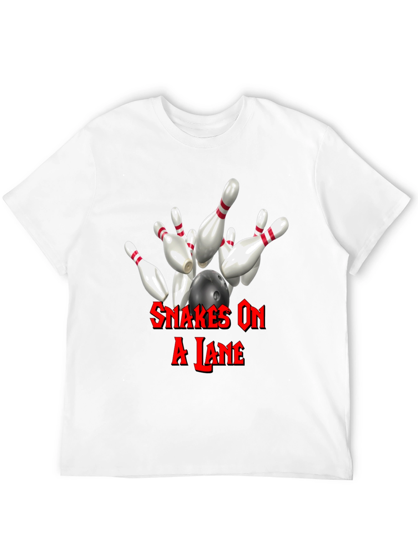 Snakes On A Lane Bowling T-Shirt