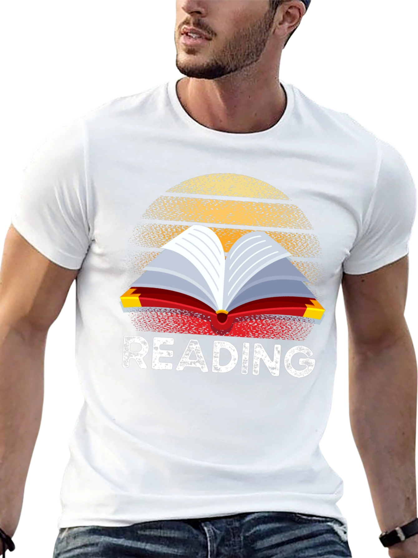 Reading Book Retro T-Shirt