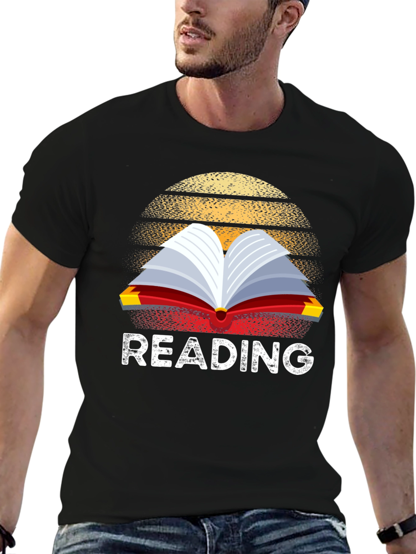 Reading Book Retro T-Shirt