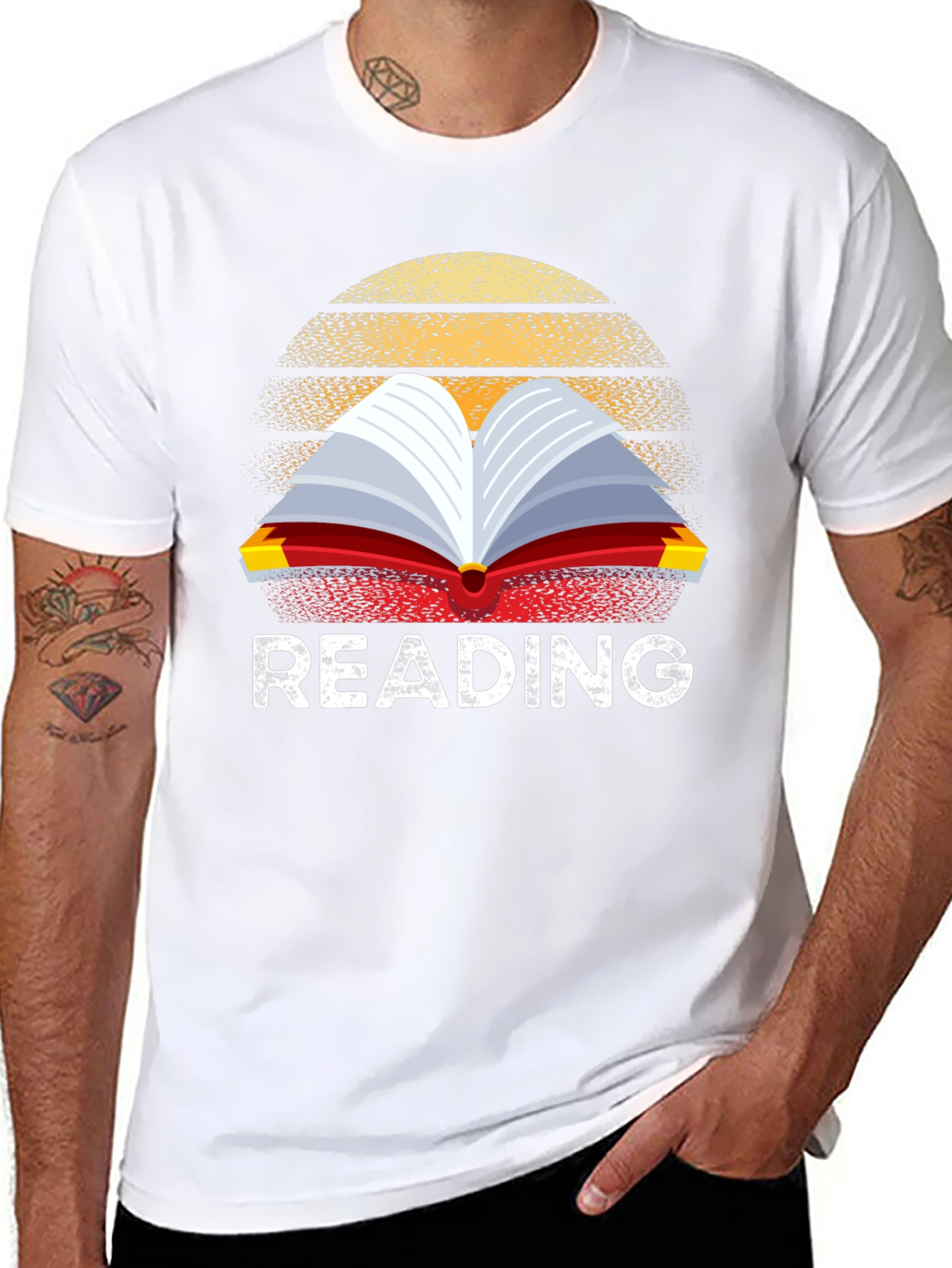 Reading Book Retro T-Shirt
