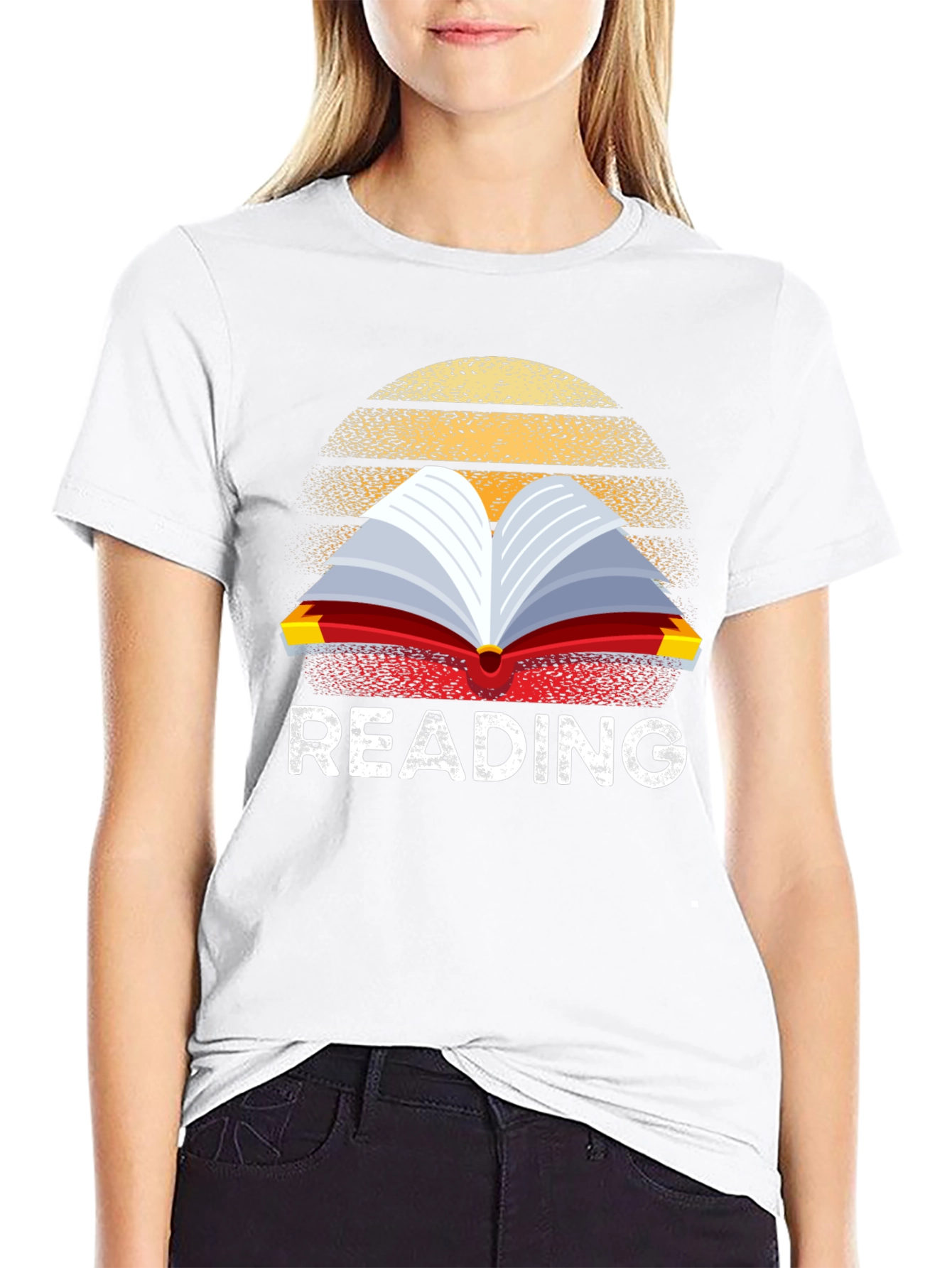 Reading Book Retro T-Shirt