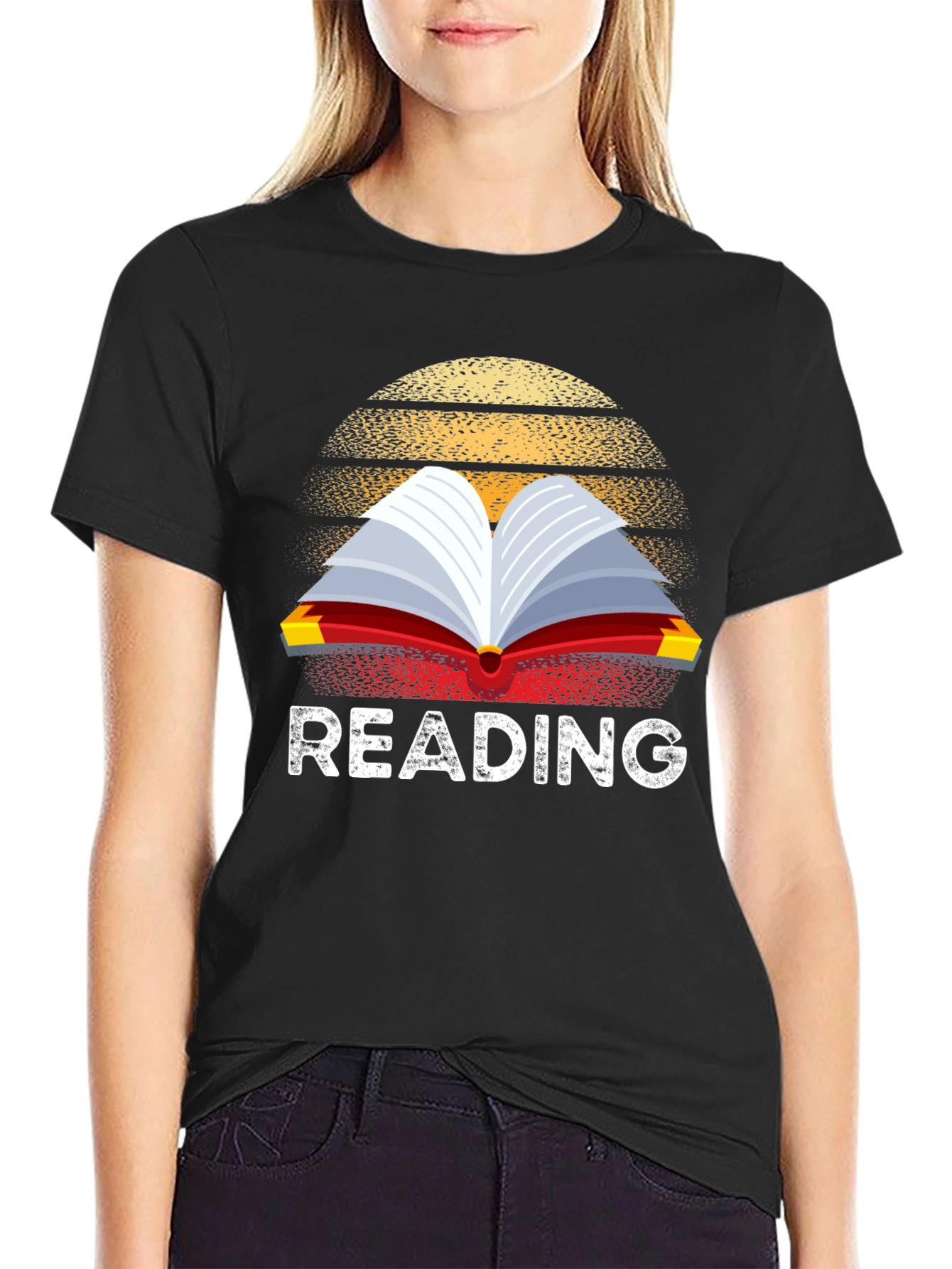Reading Book Retro T-Shirt