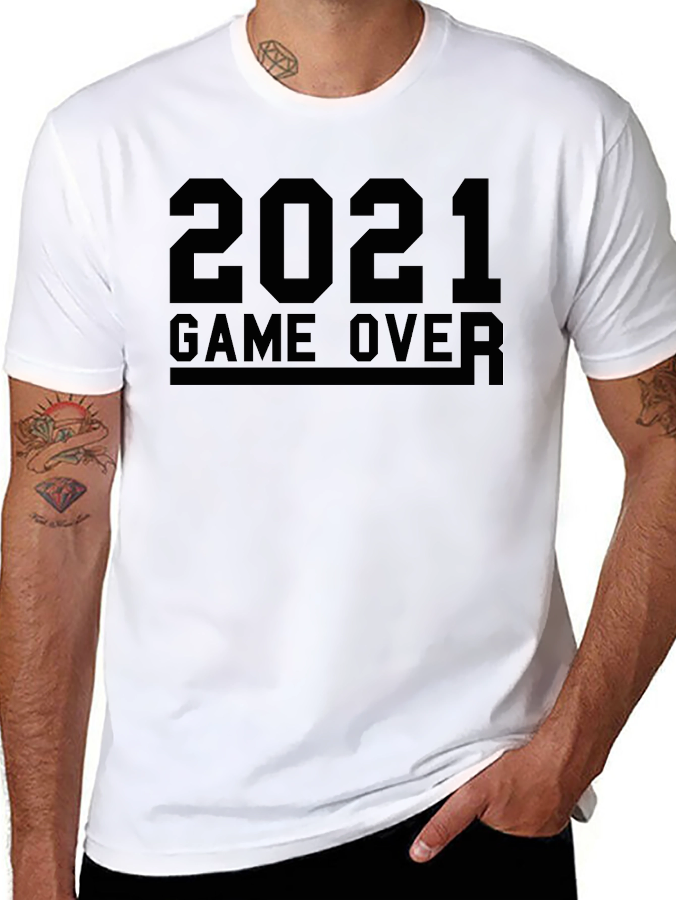 2021 Game Over Black T-Shirt