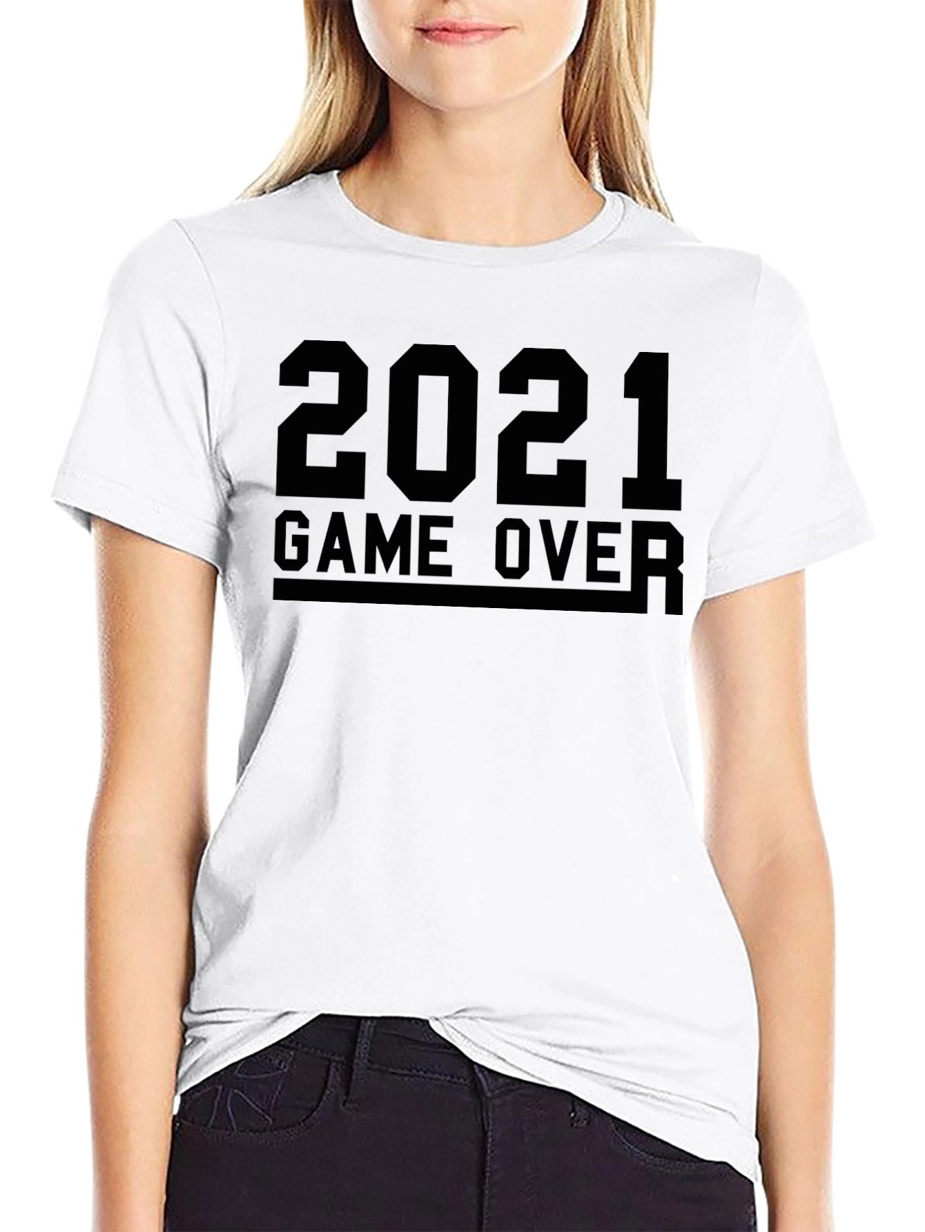 2021 Game Over Black T-Shirt