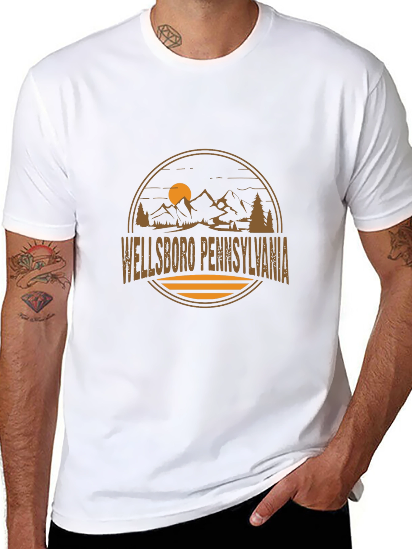 Wellsboro Pennsylvania Graphic Tee - Nature Inspired Design