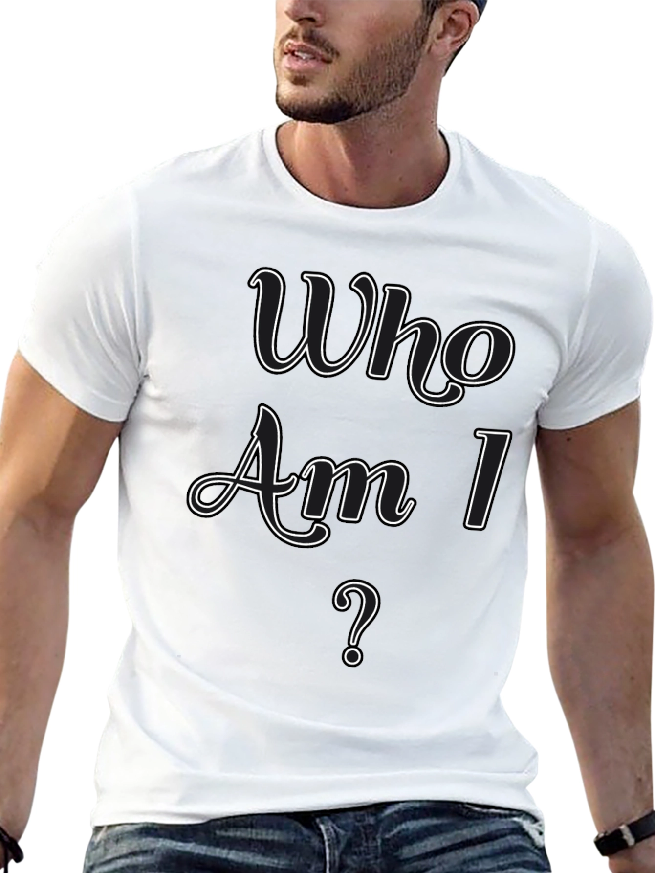 Who Am I? Graphic Tee - Stylish Casual Wear