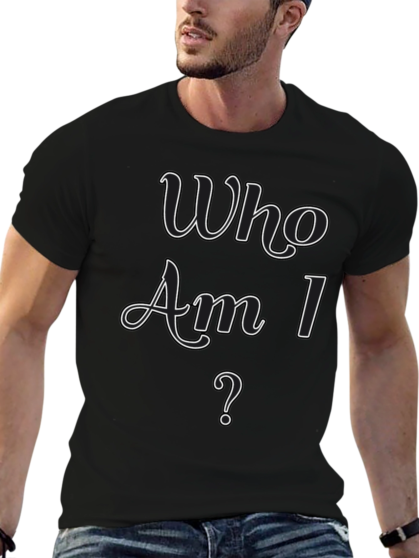 Who Am I? Graphic Tee - Stylish Casual Wear