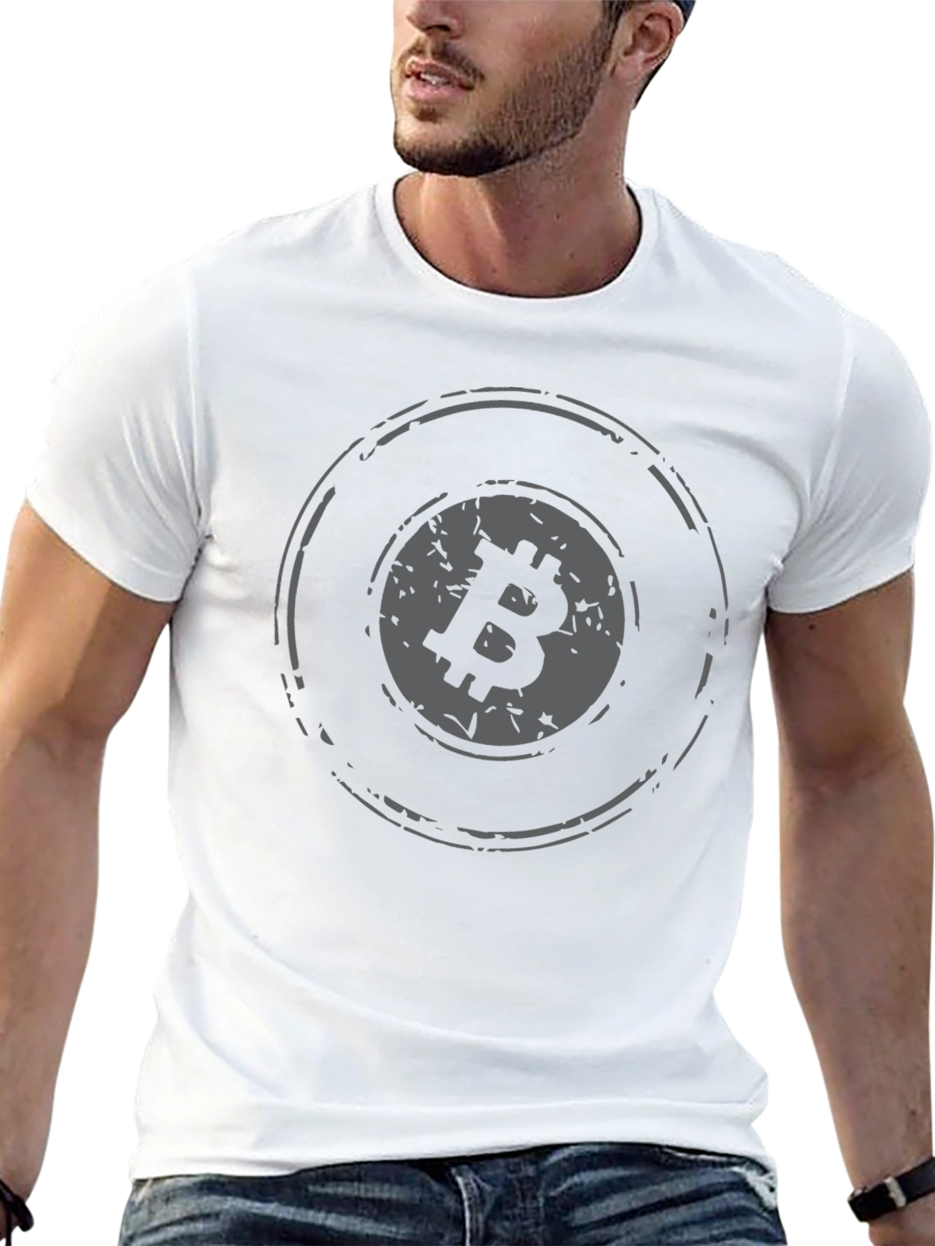 Bitcoin Logo Graphic Tee - Black Crypto T-Shirt