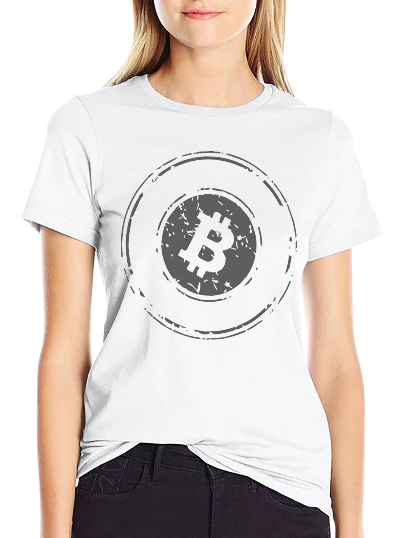 Bitcoin Logo Graphic Tee - Black Crypto T-Shirt