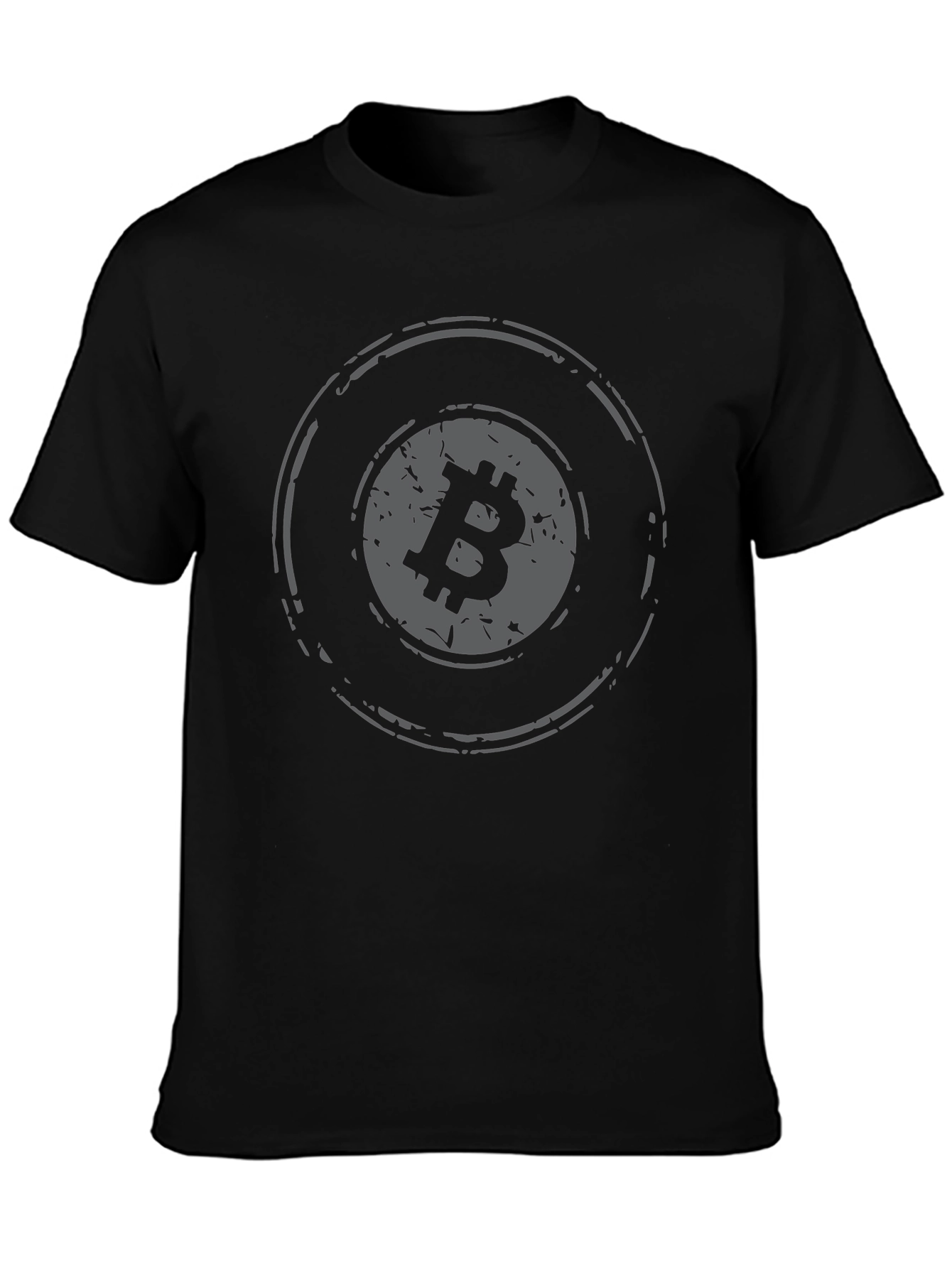 Bitcoin Logo Graphic Tee - Black Crypto T-Shirt