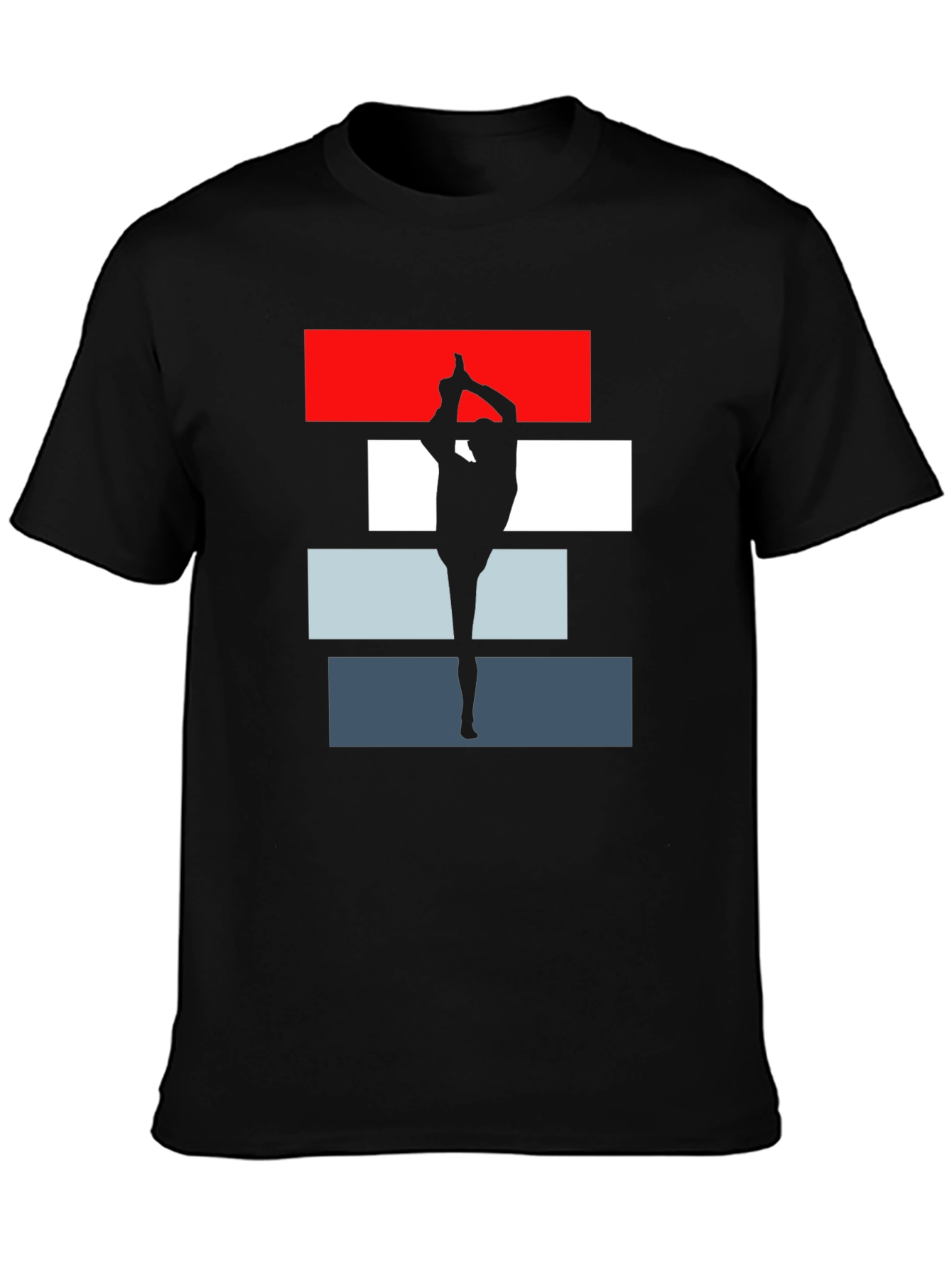 Yoga Silhouette Tee - Dancer Pose Graphic T-Shirt