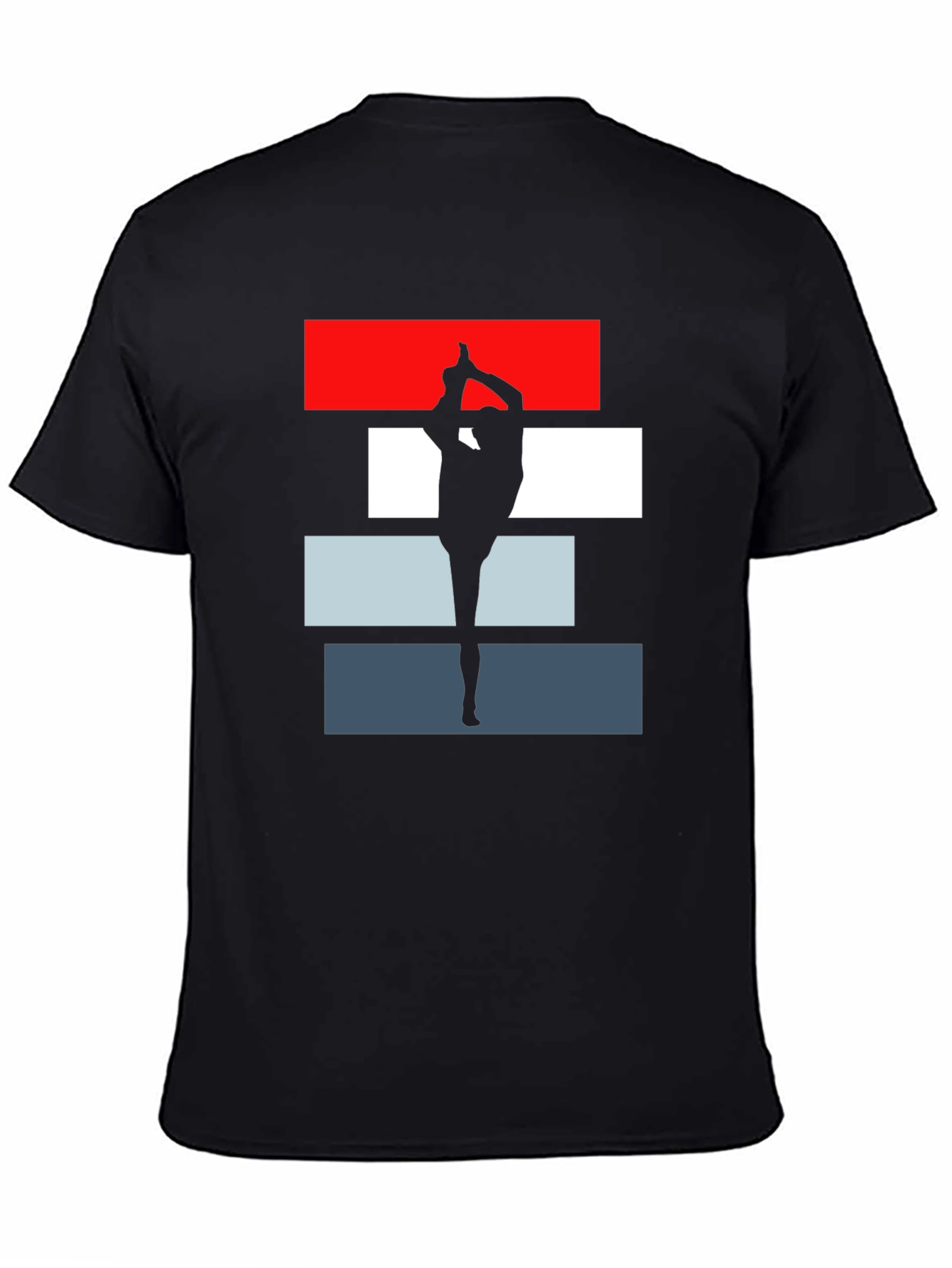 Yoga Silhouette Tee - Dancer Pose Graphic T-Shirt