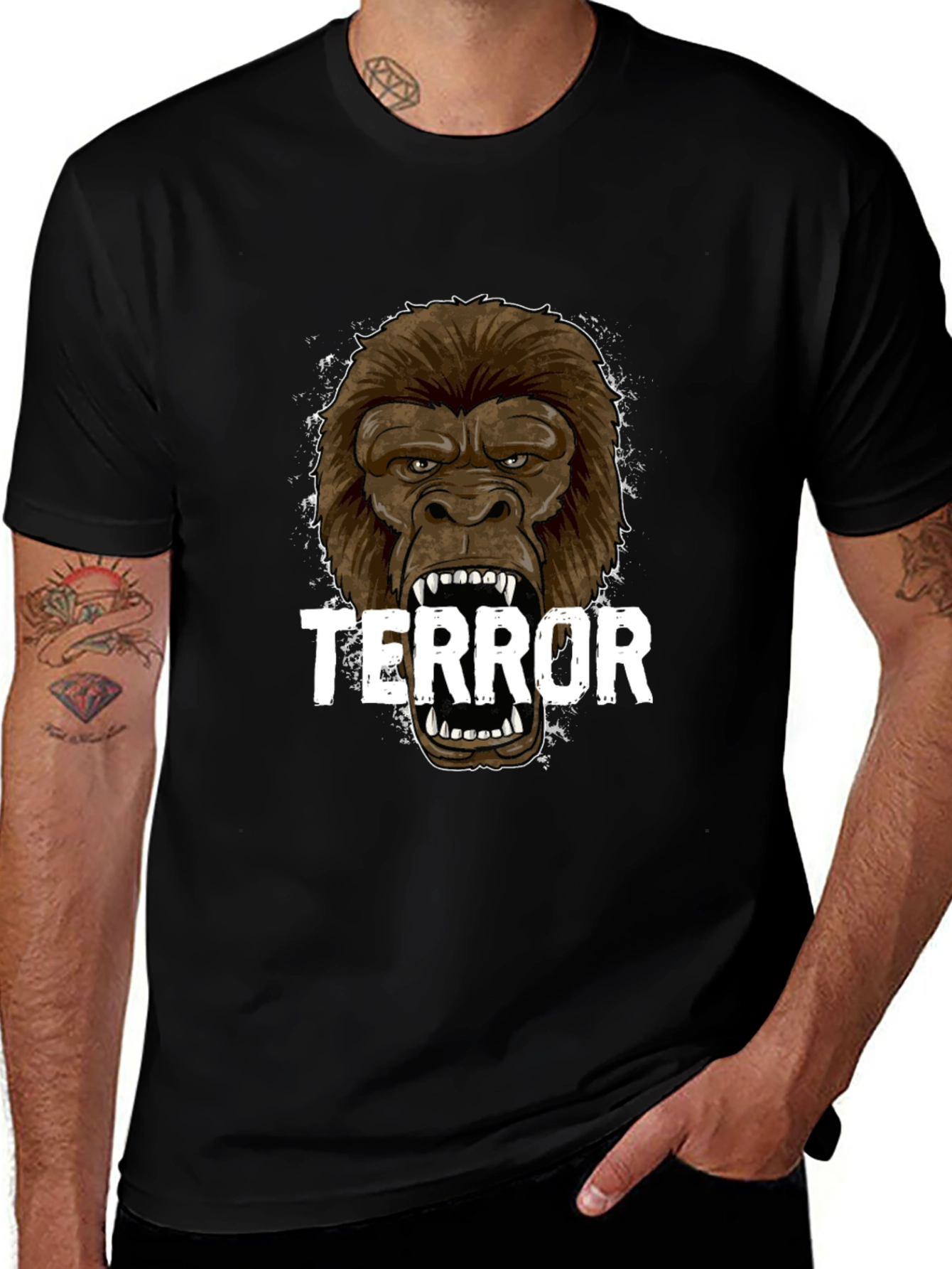 Terror Gorilla T-Shirt - Black