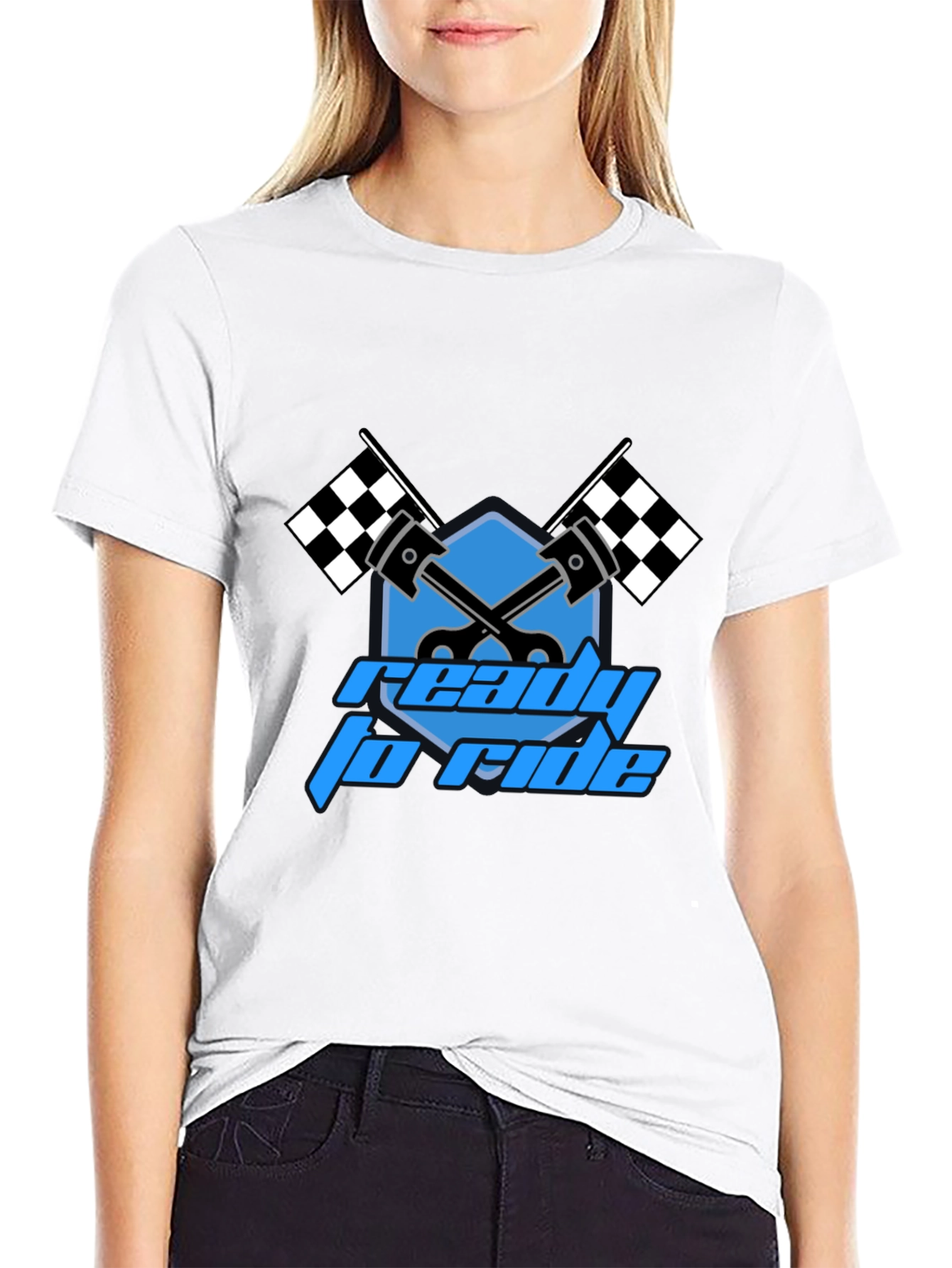 Ready to Ride Graphic T-Shirt - Black