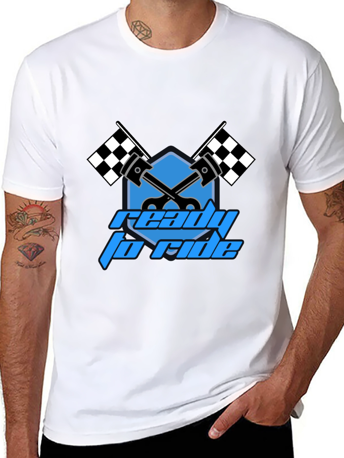 Ready to Ride Graphic T-Shirt - Black