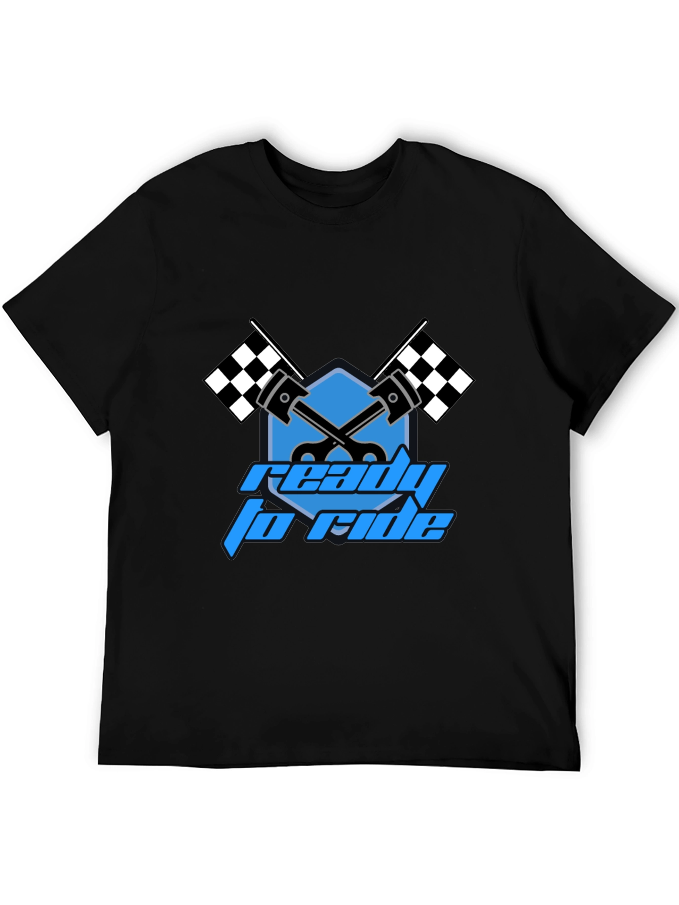 Ready to Ride Graphic T-Shirt - Black