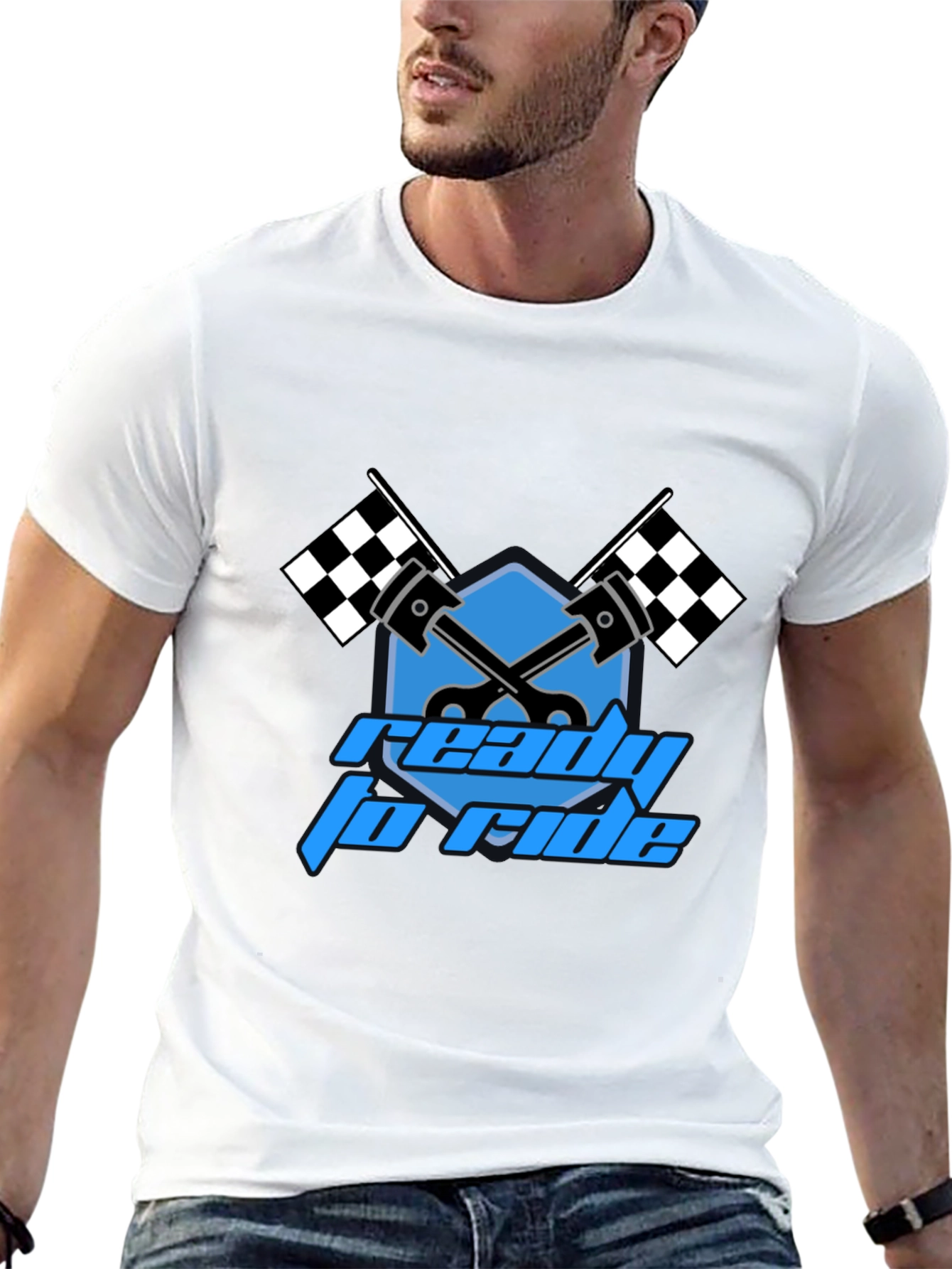 Ready to Ride Graphic T-Shirt - Black