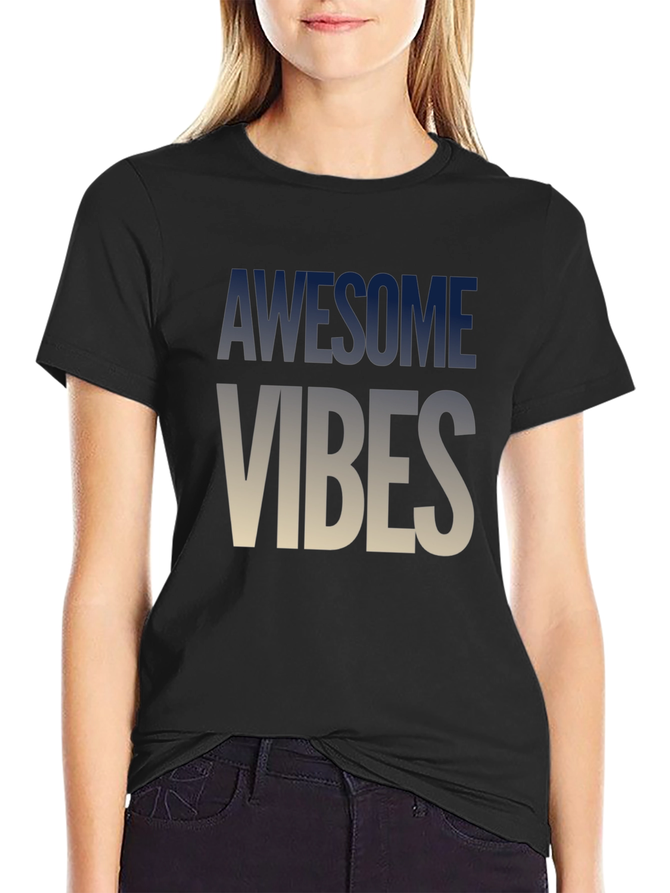 Awesome Vibes Graphic Tee - Cool Casual Style