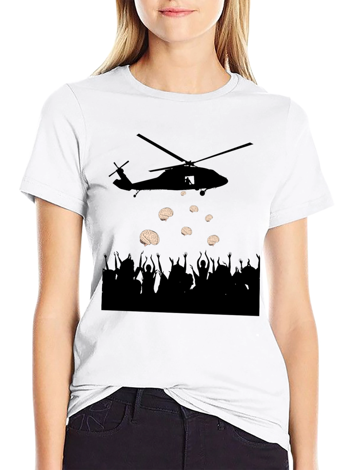 Brain Drop Tee - Thought Provoking Graphic T-Shirt