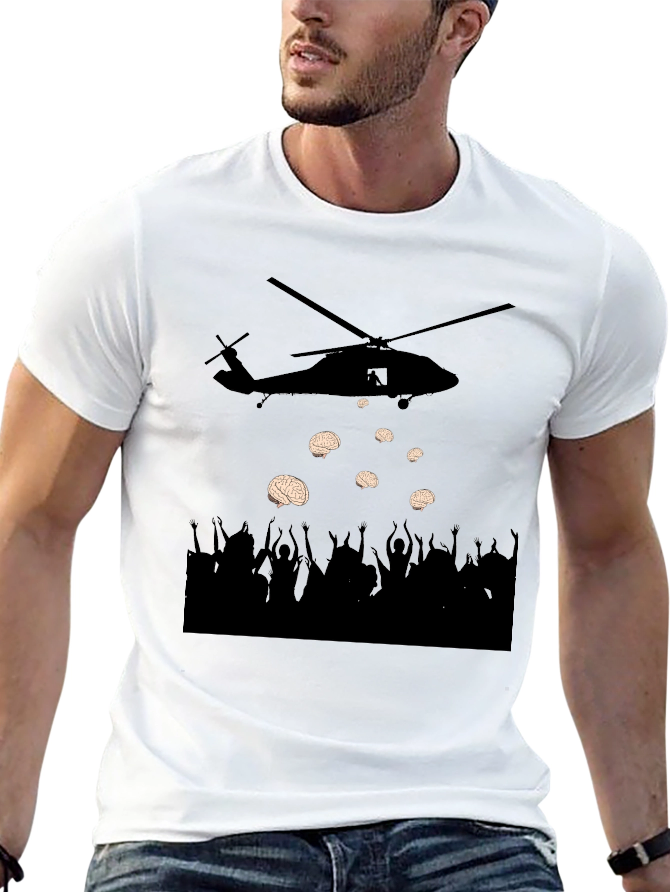 Brain Drop Tee - Thought Provoking Graphic T-Shirt