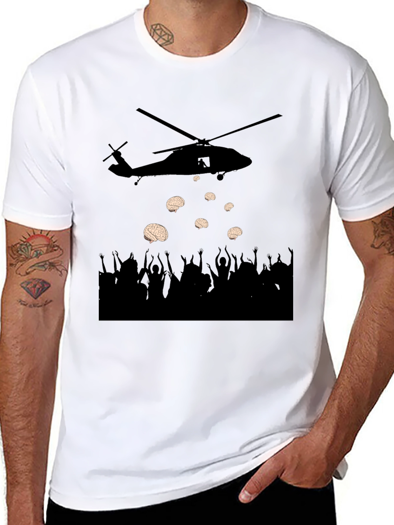 Brain Drop Tee - Thought Provoking Graphic T-Shirt
