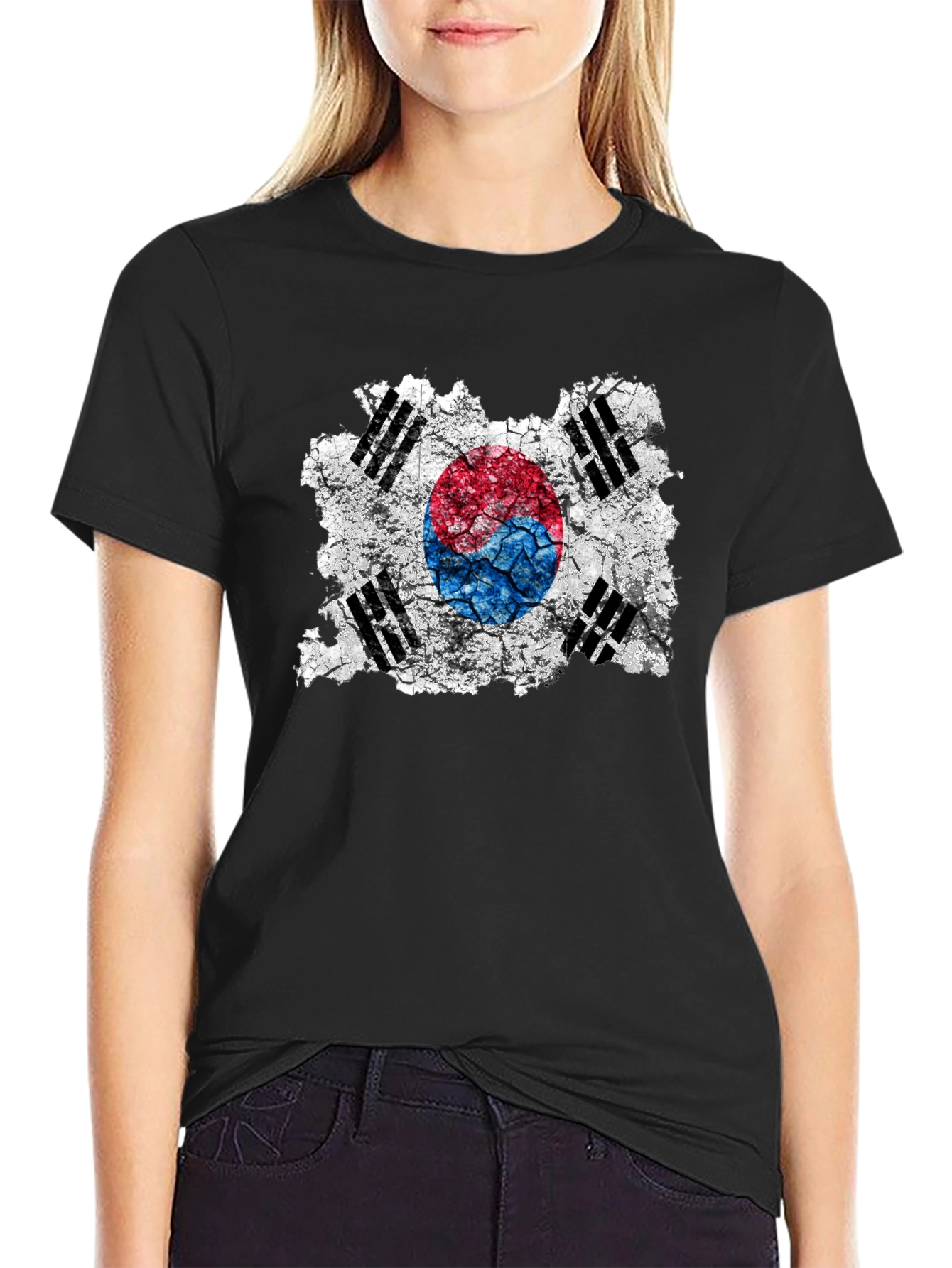 South Korea Flag Graphic T-Shirt