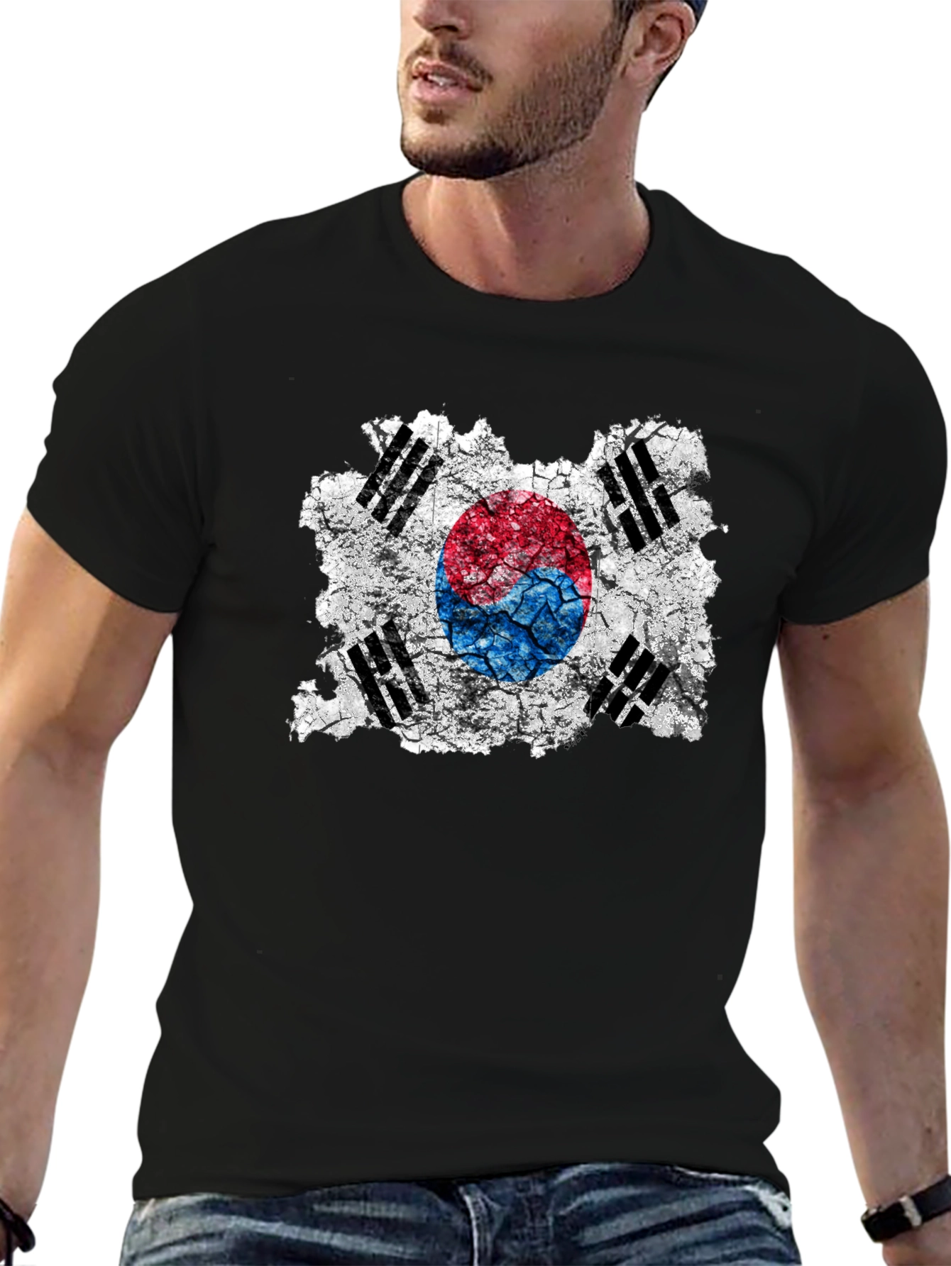 South Korea Flag Graphic T-Shirt