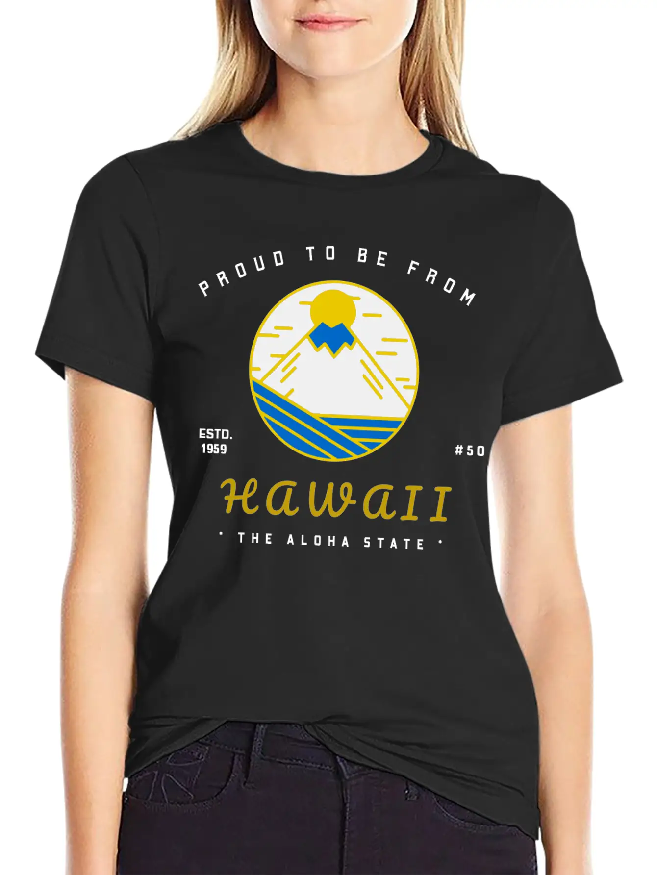 Proud To Be From HAWAII Lightweight Cotton T-Shirt – Daily Comfort Graphic Shirt
