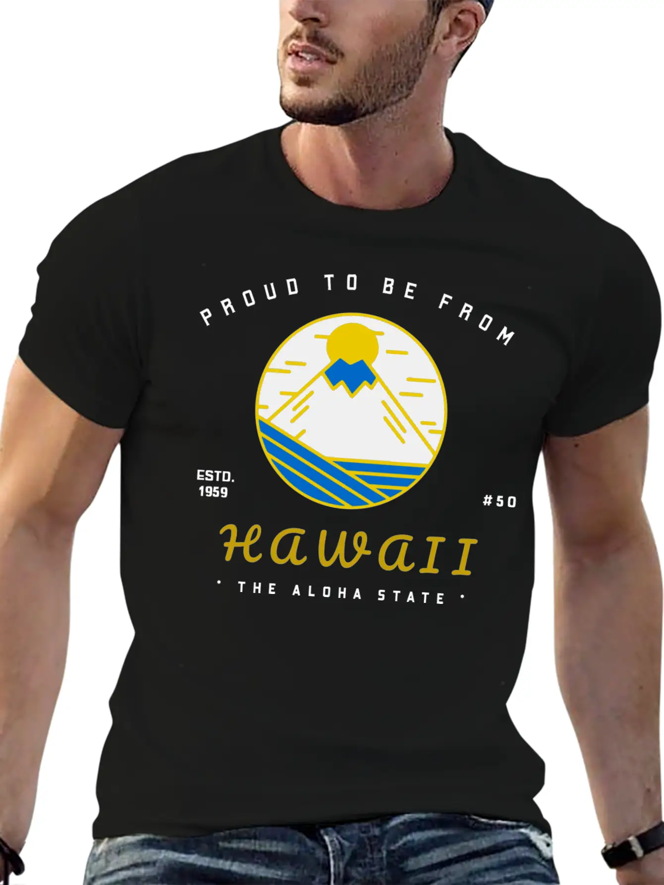 Proud To Be From HAWAII Lightweight Cotton T-Shirt – Daily Comfort Graphic Shirt