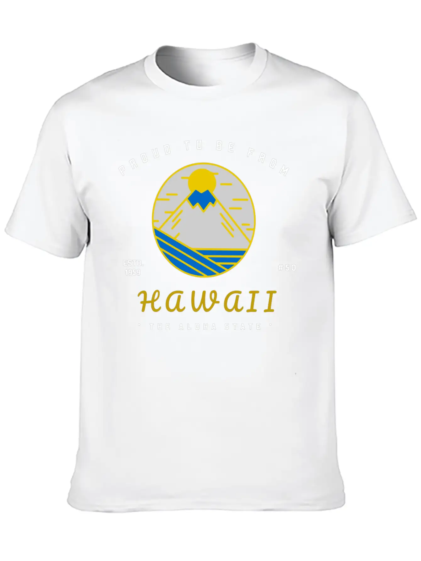 Proud To Be From HAWAII Lightweight Cotton T-Shirt – Daily Comfort Graphic Shirt