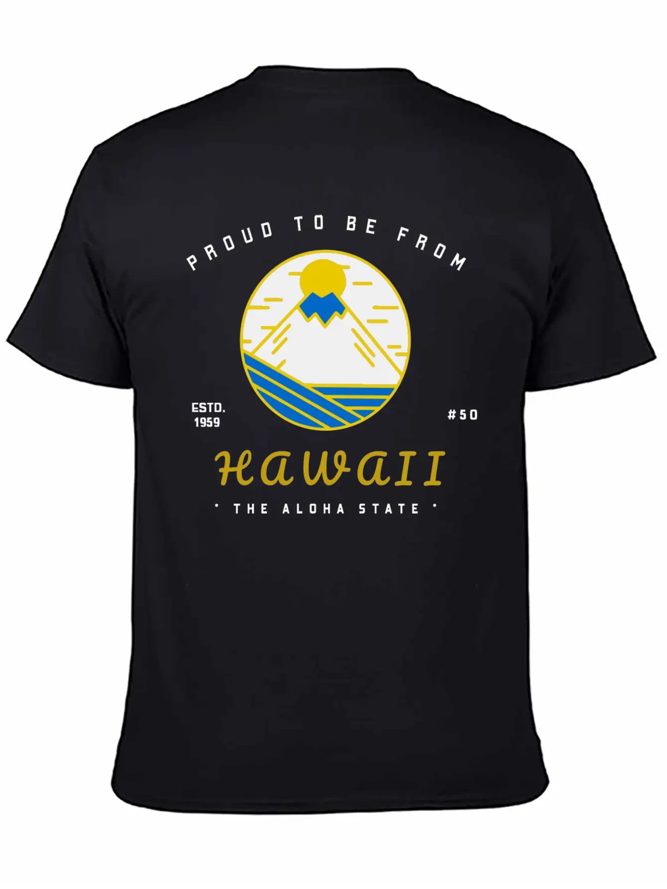 Proud To Be From HAWAII Lightweight Cotton T-Shirt – Daily Comfort Graphic Shirt