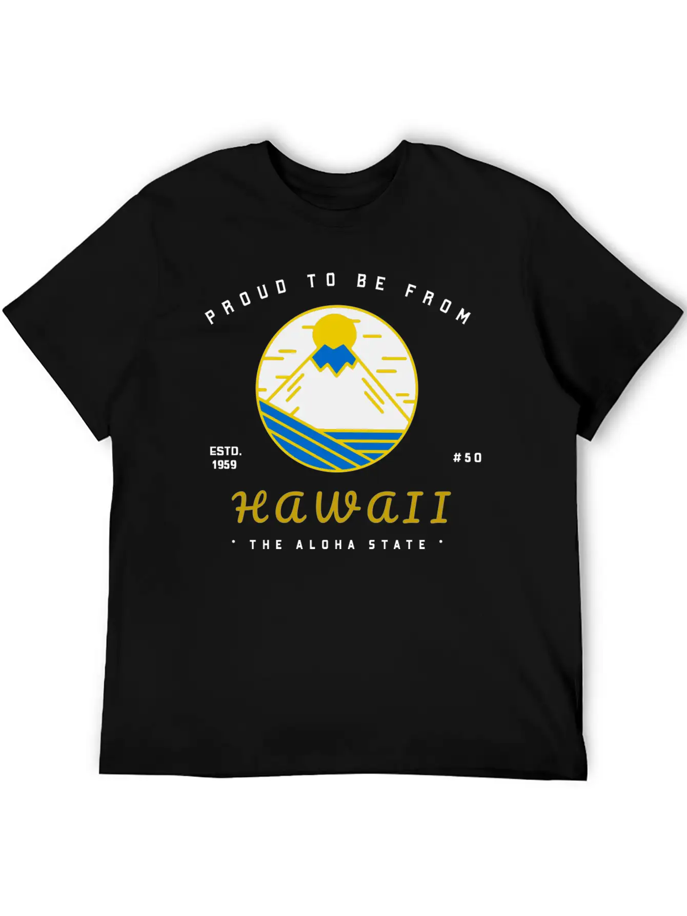 Proud To Be From HAWAII Lightweight Cotton T-Shirt – Daily Comfort Graphic Shirt