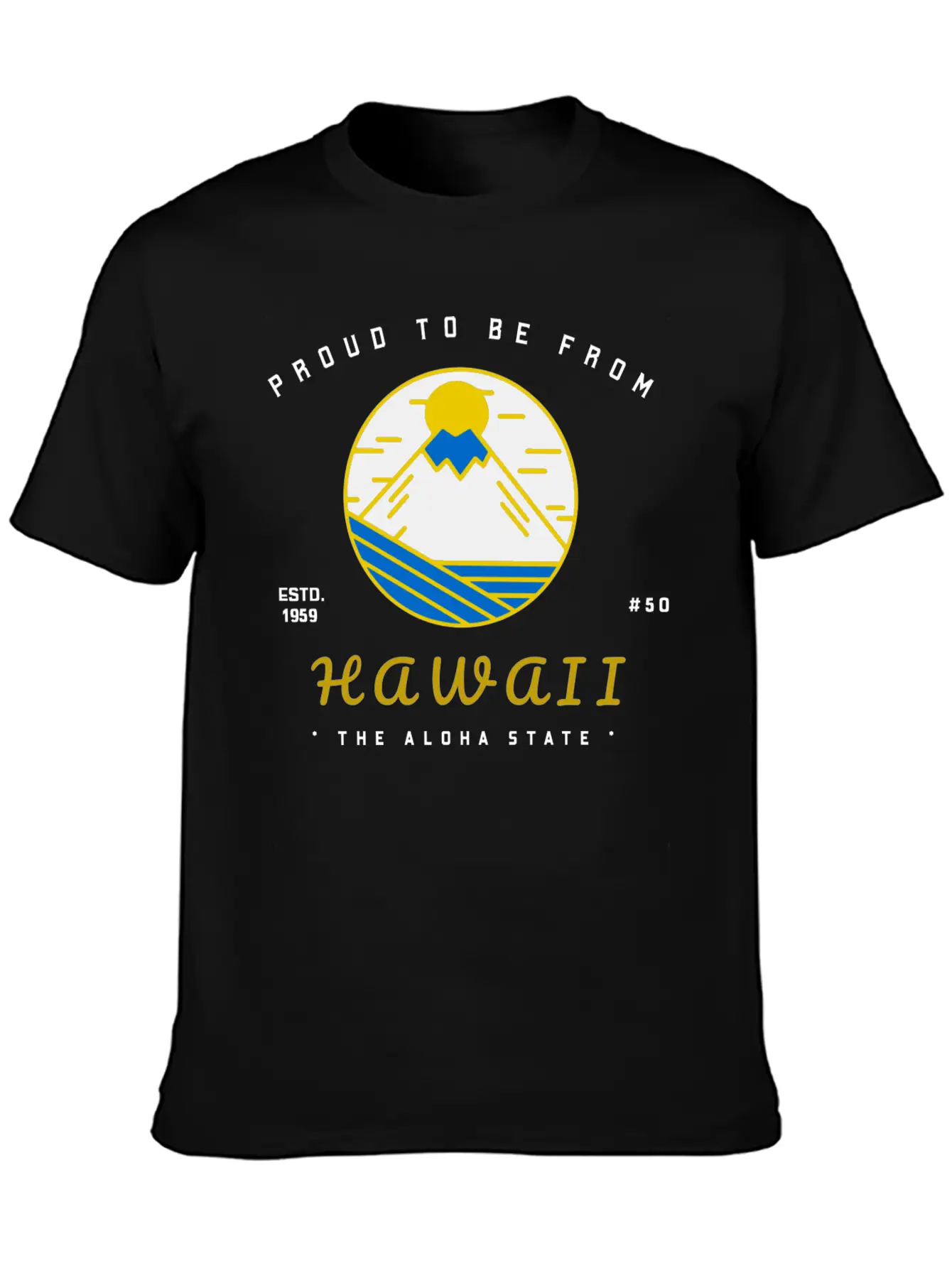 Proud To Be From HAWAII Lightweight Cotton T-Shirt – Daily Comfort Graphic Shirt