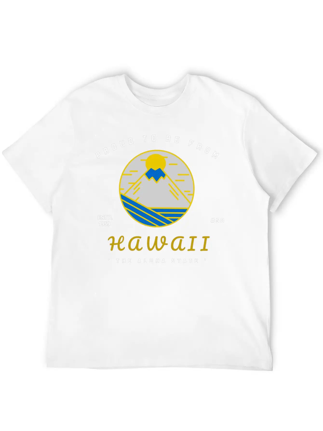 Proud To Be From HAWAII Lightweight Cotton T-Shirt – Daily Comfort Graphic Shirt