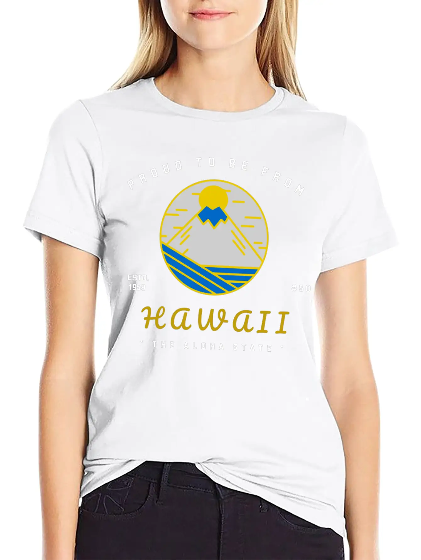 Proud To Be From HAWAII Lightweight Cotton T-Shirt – Daily Comfort Graphic Shirt