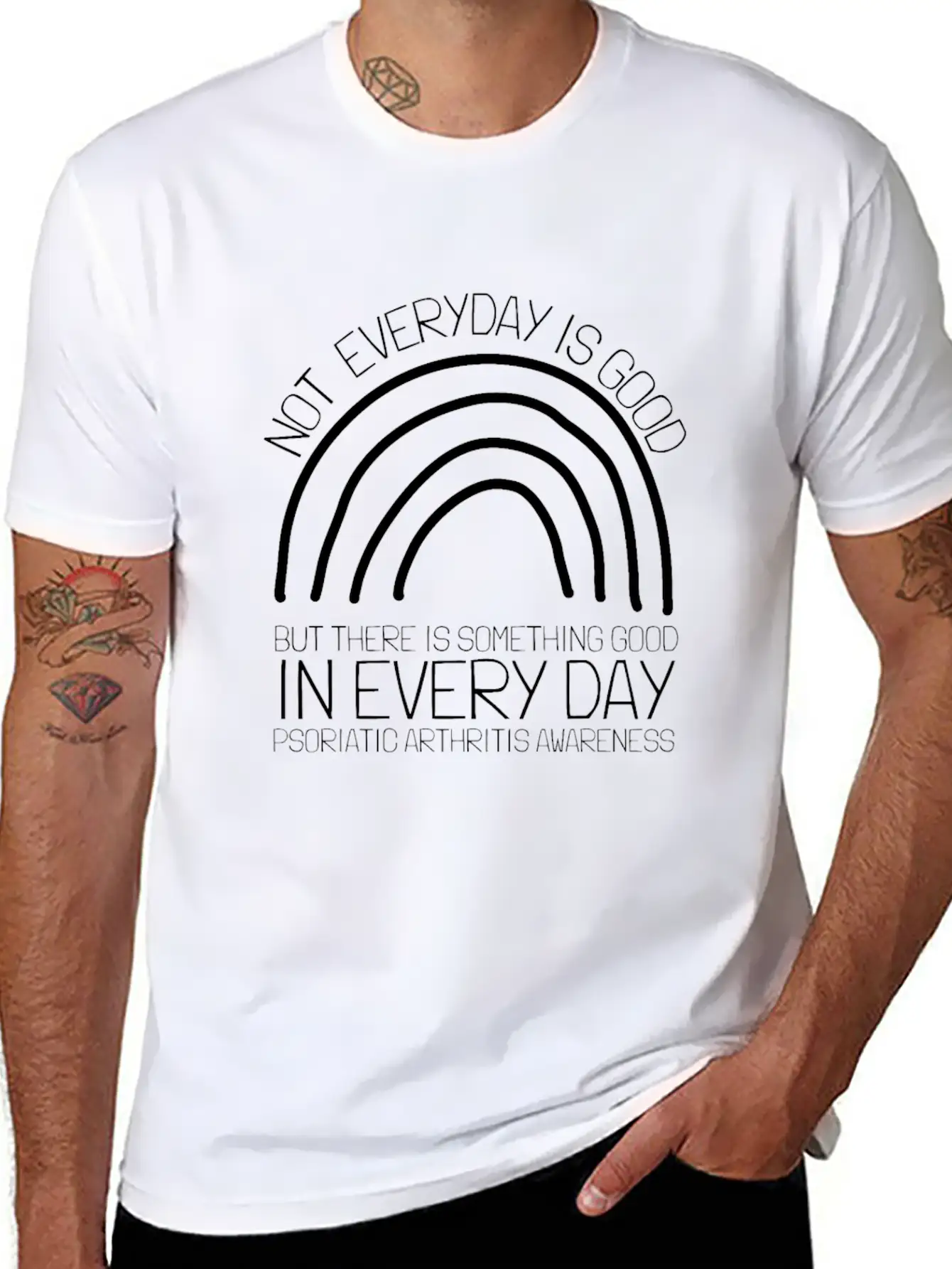 Psoriatic Arthritis Warrior & Chronic PSA Lightweight Cotton T-Shirt – Daily Comfort Graphic Shirt
