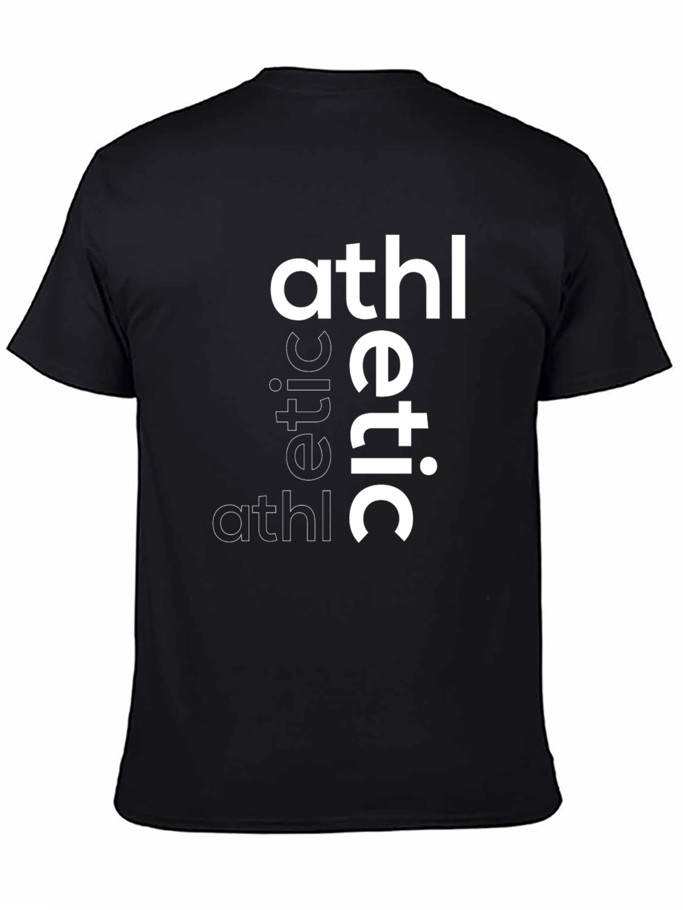 Mens Athletic Graphic Print T-Shirt