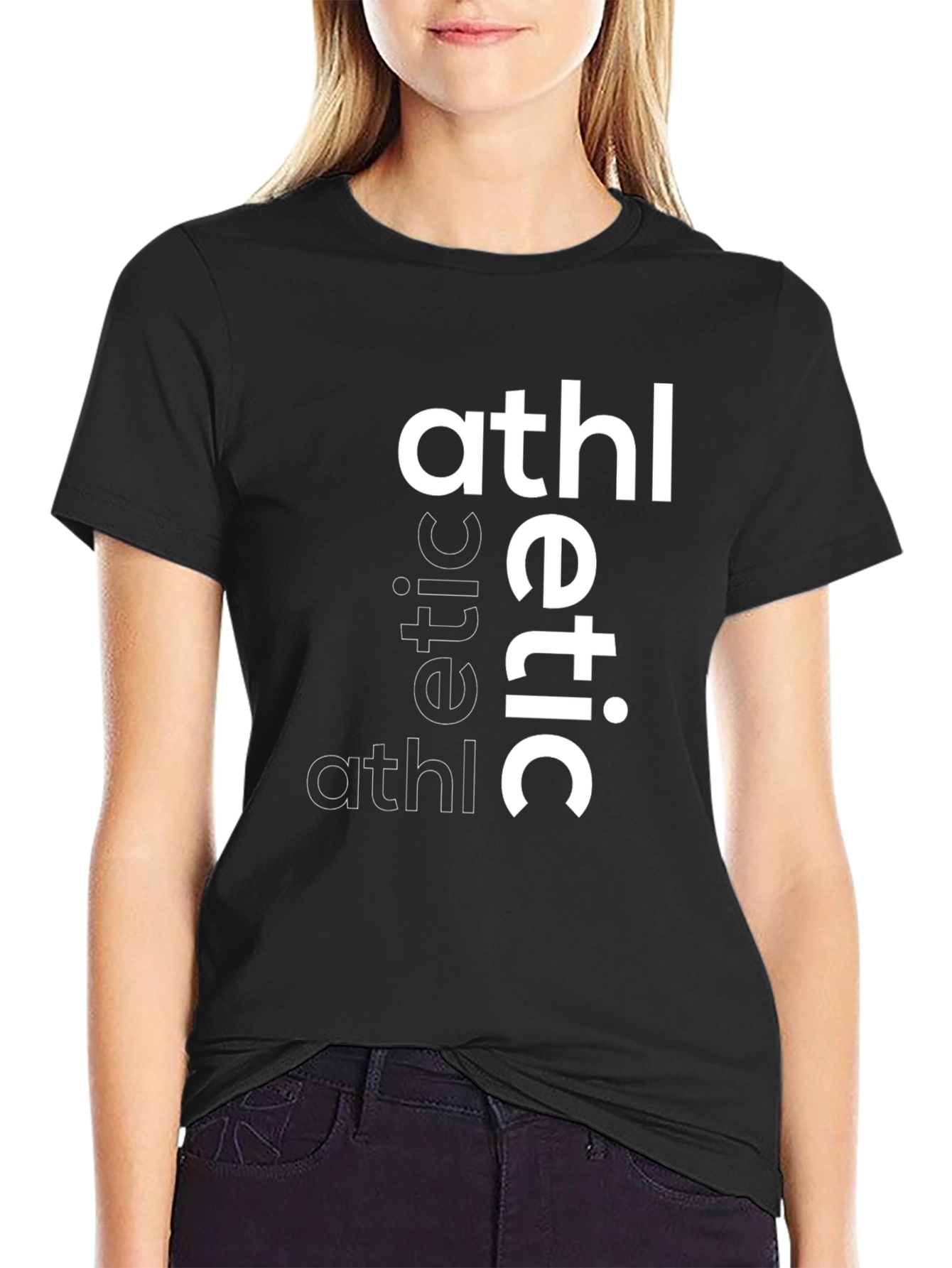 Mens Athletic Graphic Print T-Shirt