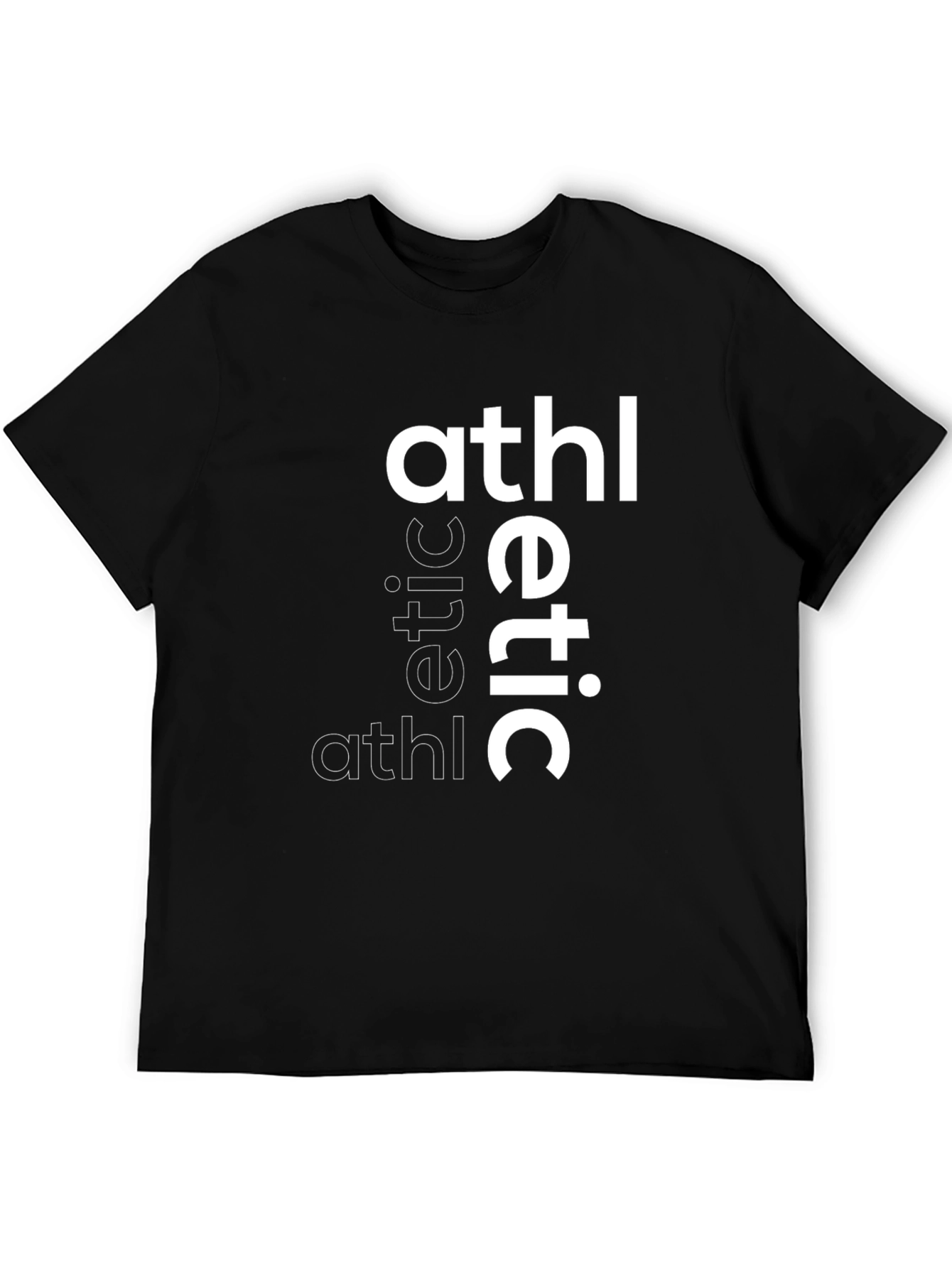 Mens Athletic Graphic Print T-Shirt